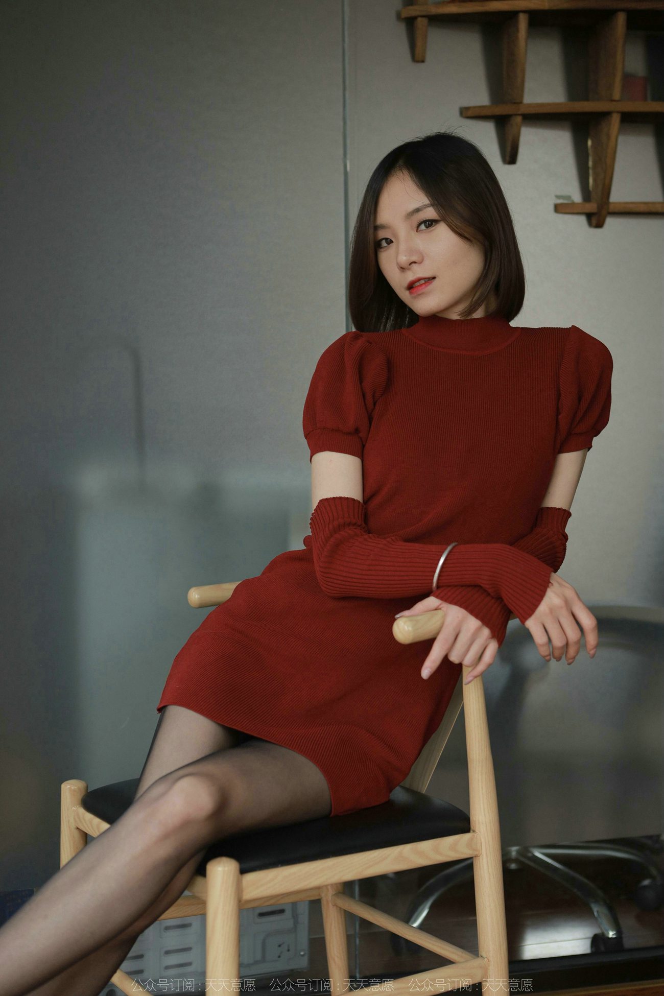 图片[34]-[IESS异思趣向] 2022.03.09 丝享家1023：小六《红裙嘿丝自拍》[84P] – 速更版-美库