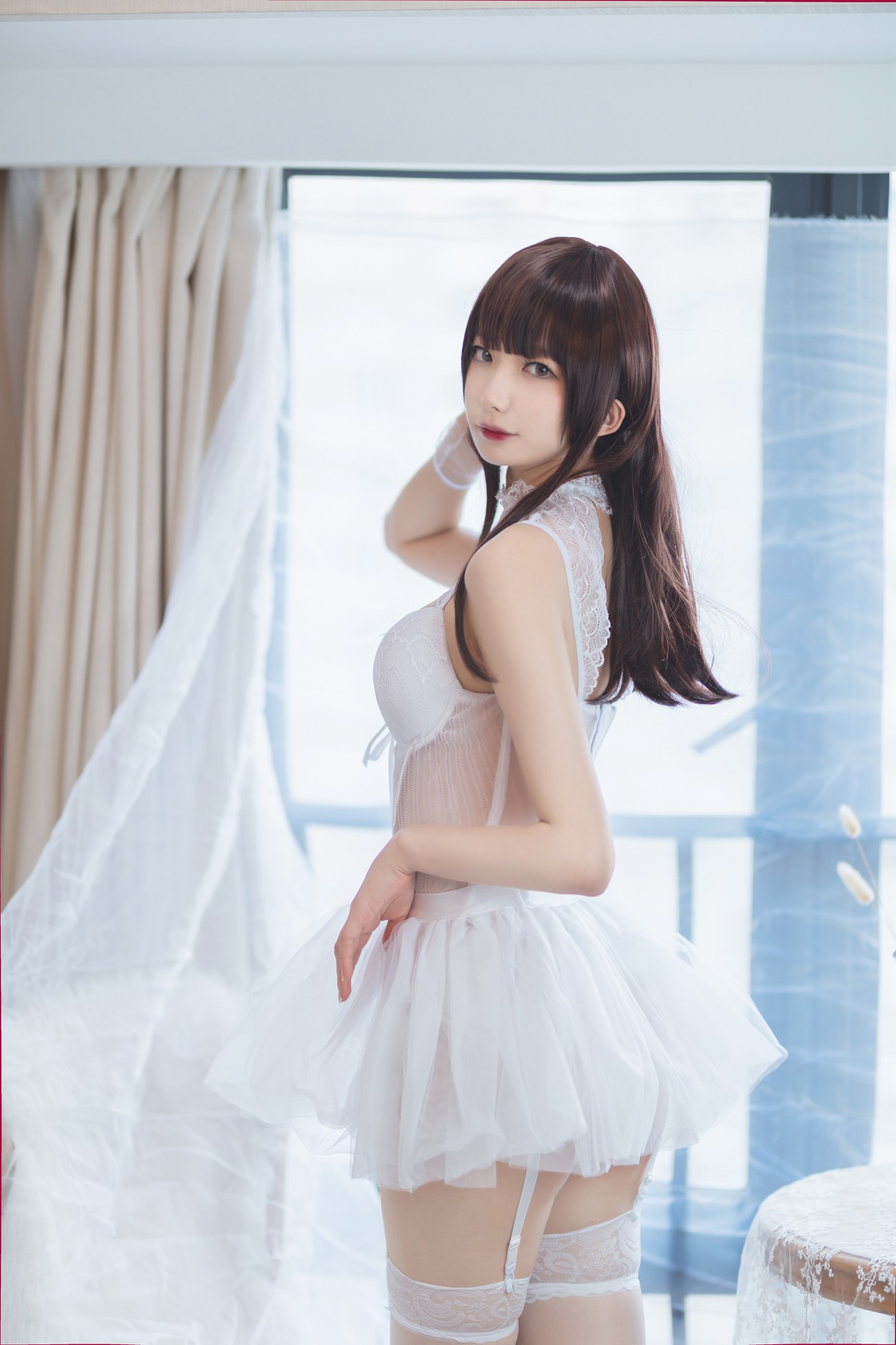 图片[27]-动漫博主封疆疆v – 白色纱裙 [40P] – 速更版-美库