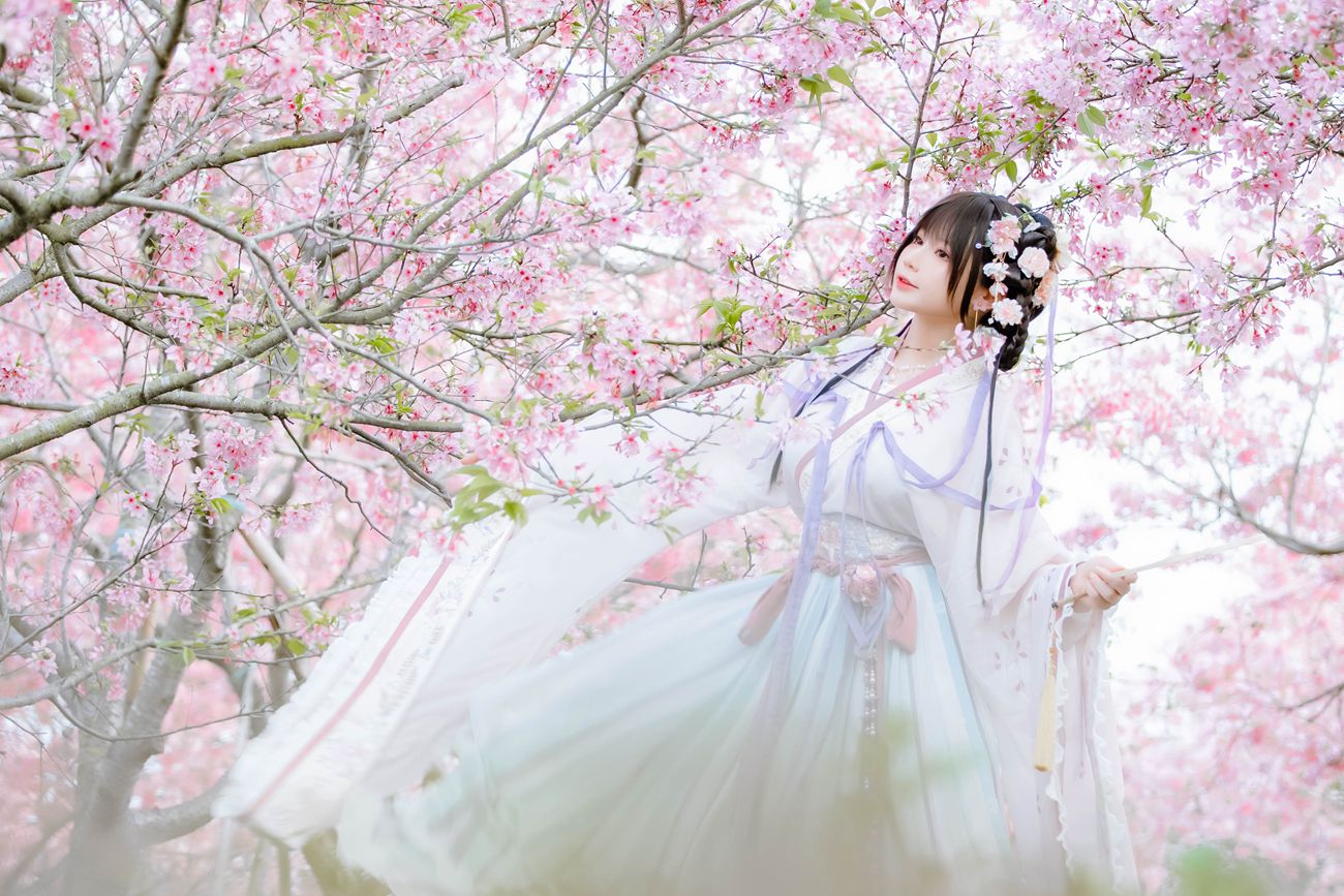 图片[23]-萌妹子Nyako喵子 – 樱花汉服 花神祈愿 [52P] – 速更版-美库