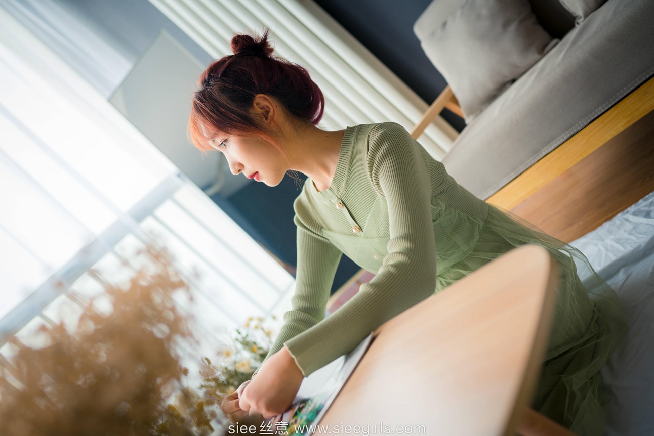 图片[11]-[SIEE丝意] NO.473 绿色莲衣裙 厚肉丝 [70P] – 速更版-美库