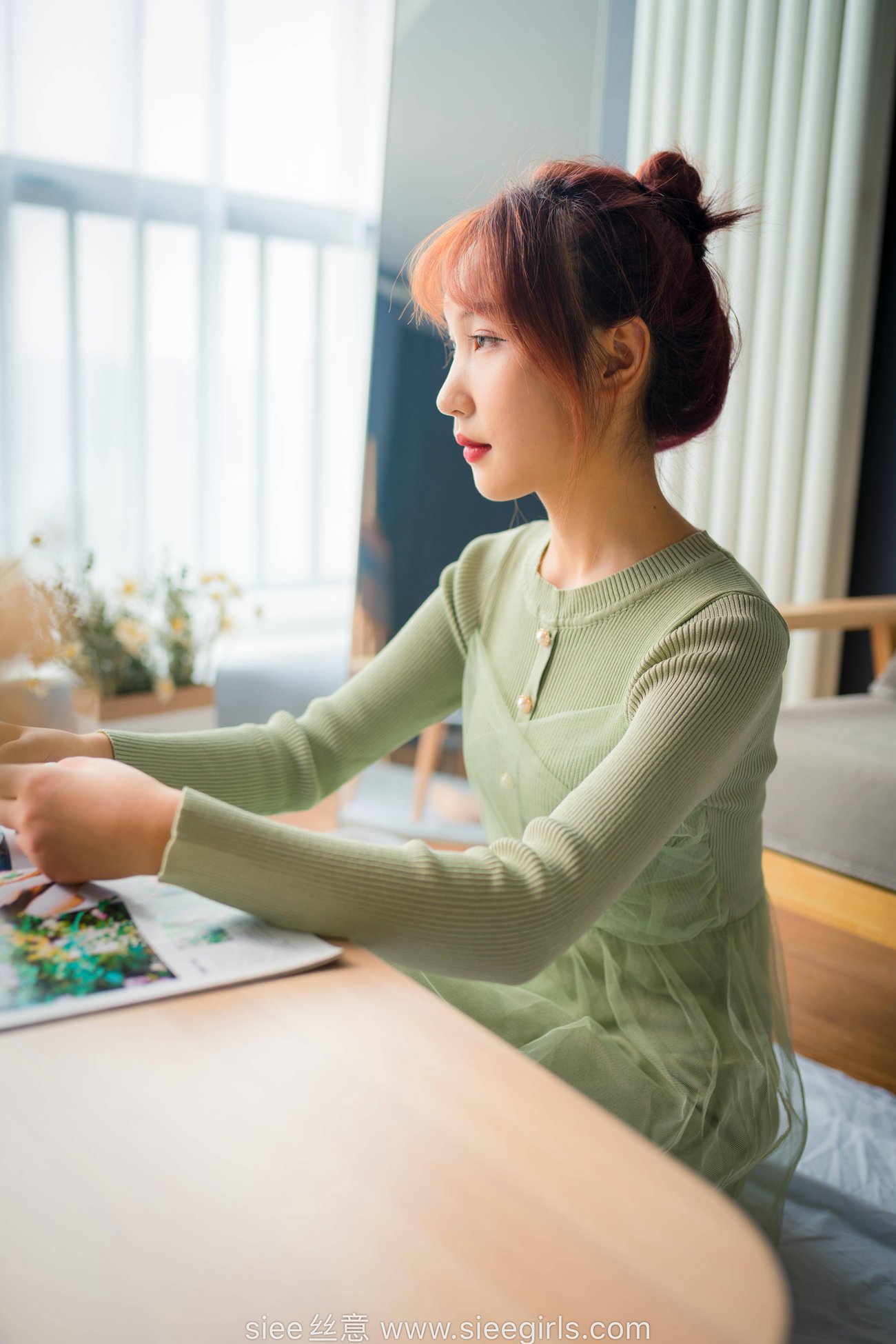 图片[12]-[SIEE丝意] NO.473 绿色莲衣裙 厚肉丝 [70P] – 速更版-美库