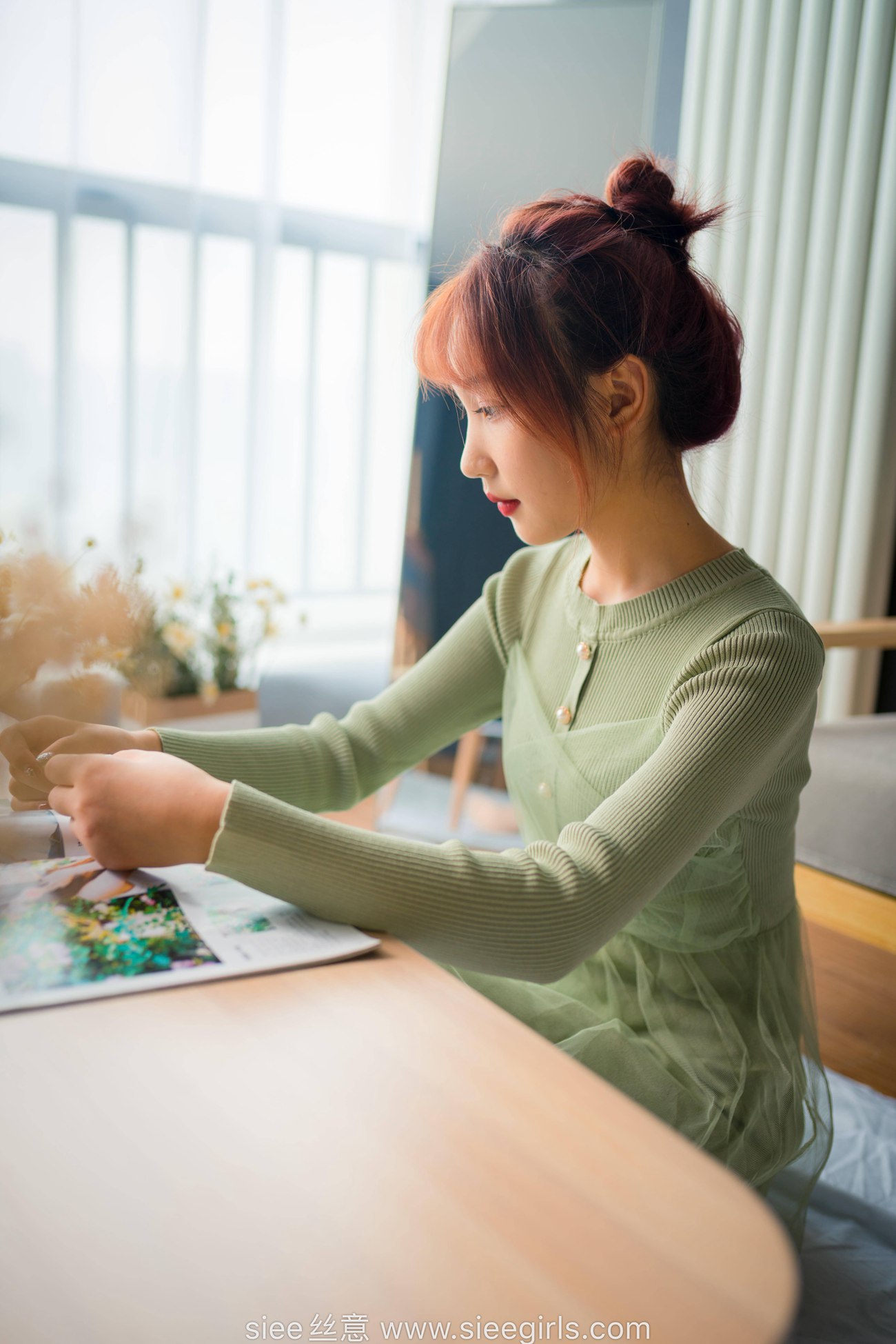图片[13]-[SIEE丝意] NO.473 绿色莲衣裙 厚肉丝 [70P] – 速更版-美库