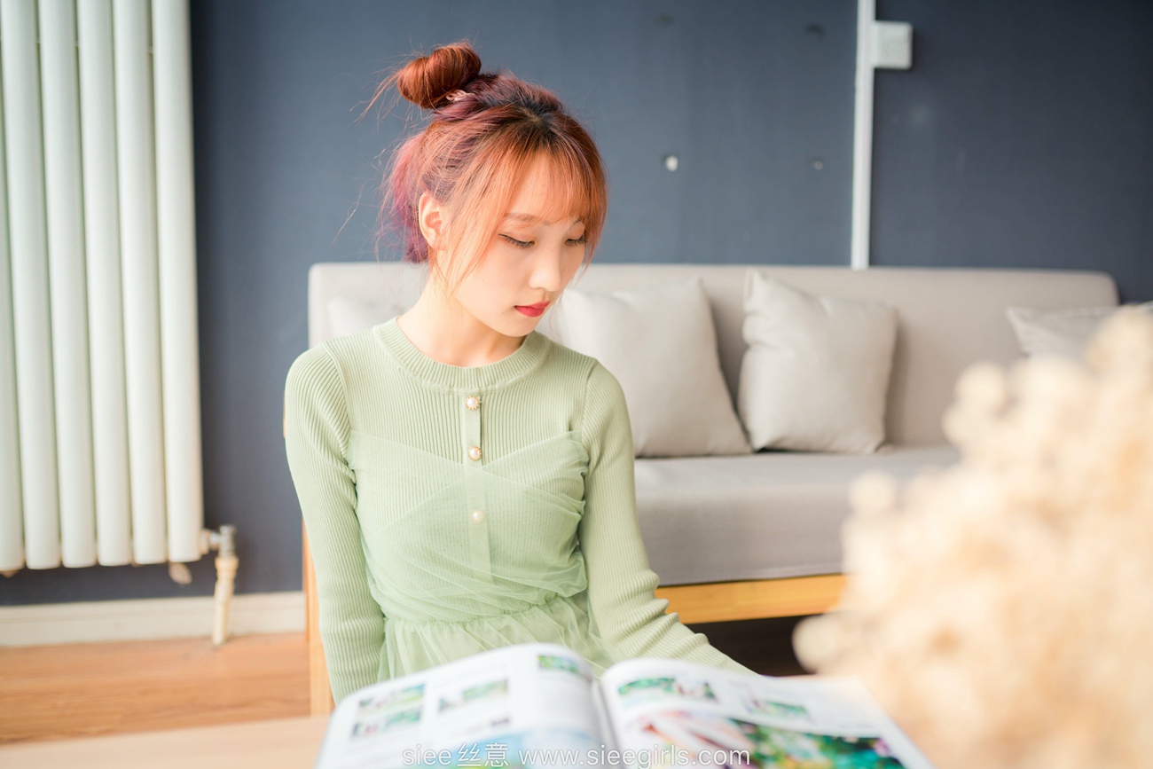 图片[15]-[SIEE丝意] NO.473 绿色莲衣裙 厚肉丝 [70P] – 速更版-美库