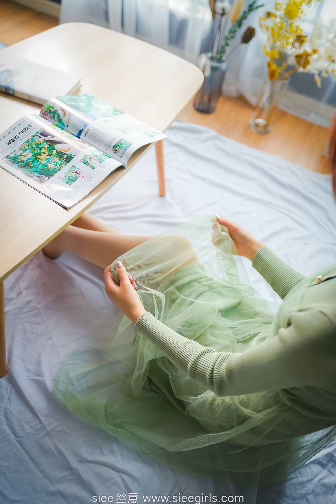 图片[33]-[SIEE丝意] NO.473 绿色莲衣裙 厚肉丝 [70P] – 速更版-美库