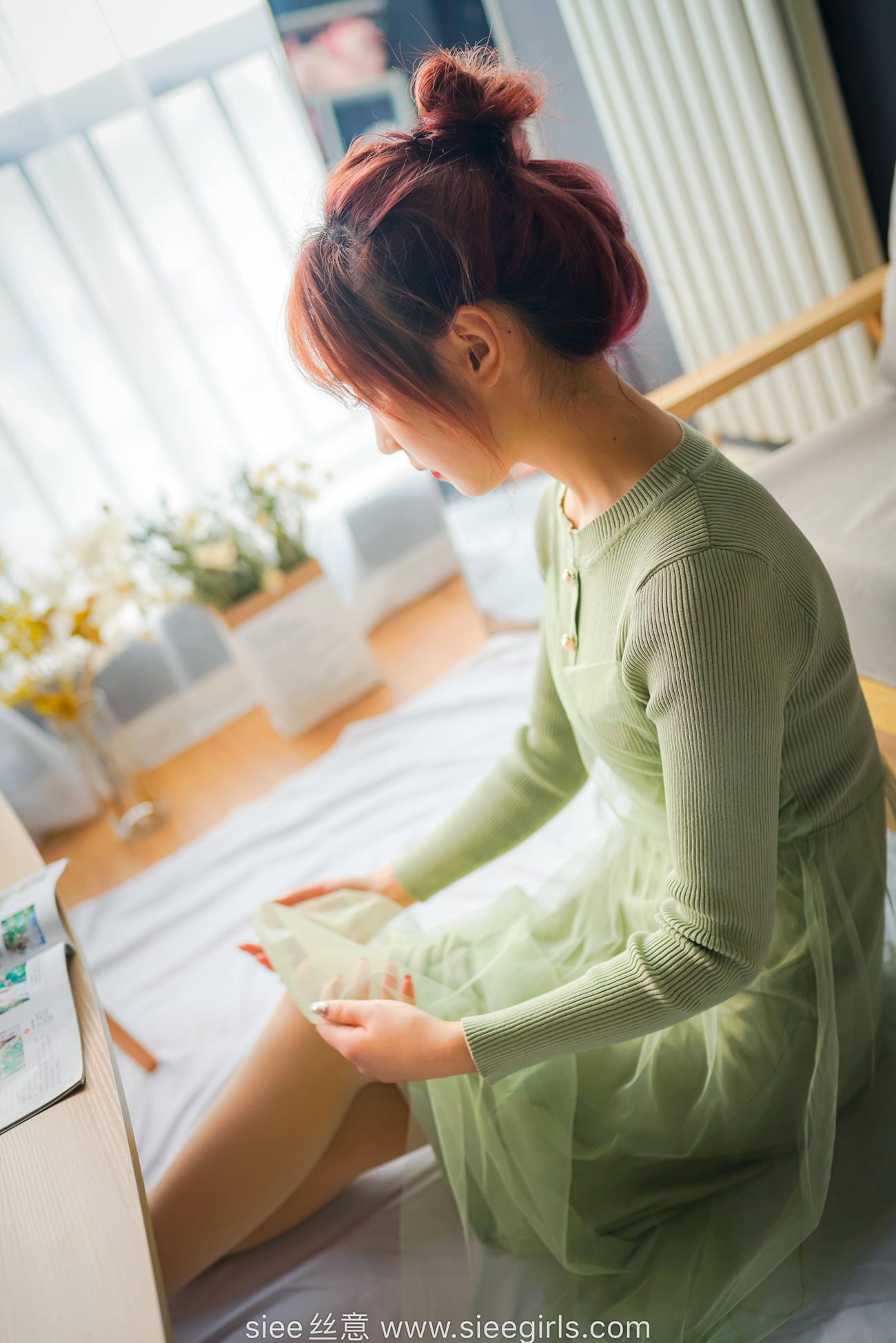 图片[35]-[SIEE丝意] NO.473 绿色莲衣裙 厚肉丝 [70P] – 速更版-美库