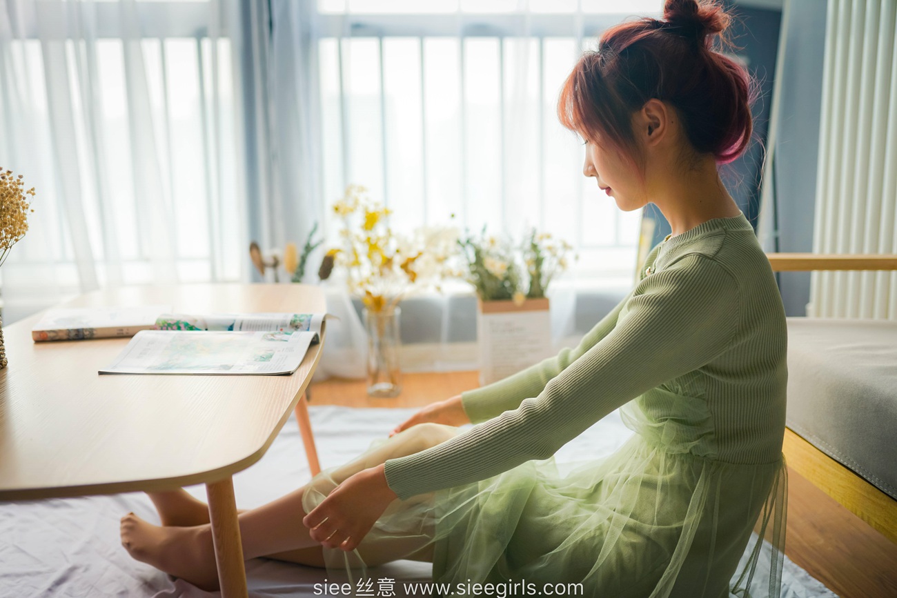 图片[36]-[SIEE丝意] NO.473 绿色莲衣裙 厚肉丝 [70P] – 速更版-美库