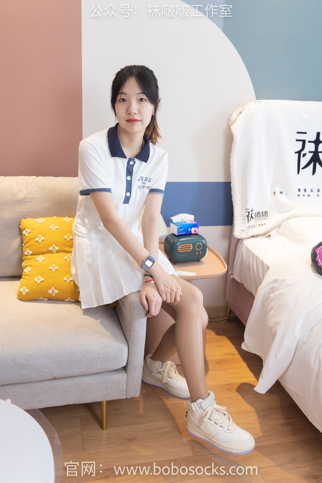 图片[15]-[BoBoSocks袜啵啵]NO.096 小甜豆-板鞋、白棉袜、油亮肉丝[145P] – 速更版-美库