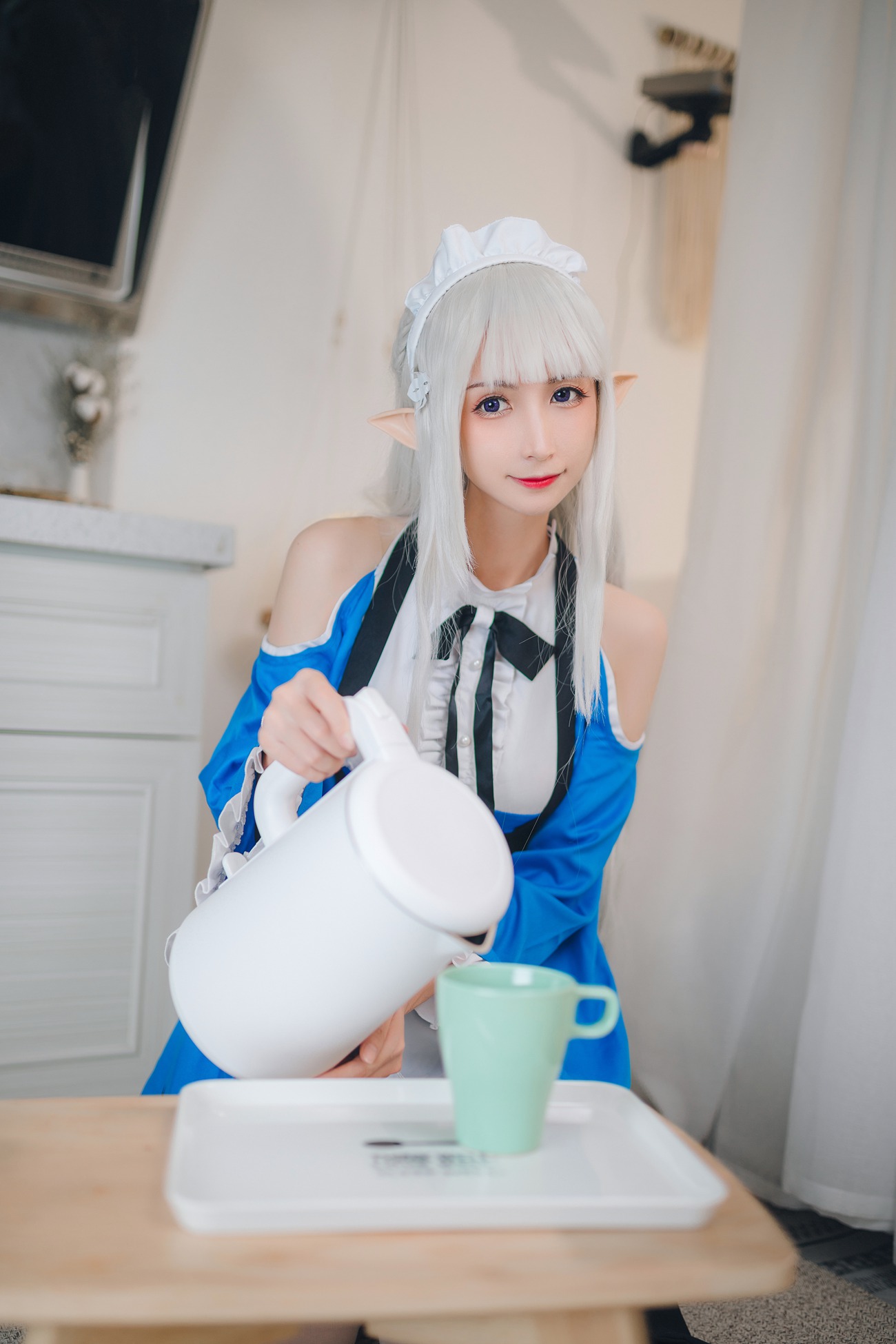 图片[23]-贝儿酱Miki – 艾米莉亚女仆 [29P] – 速更版-美库