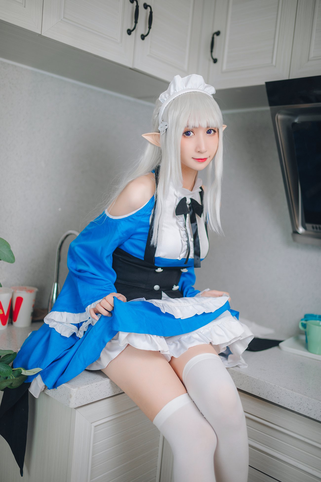 图片[25]-贝儿酱Miki – 艾米莉亚女仆 [29P] – 速更版-美库