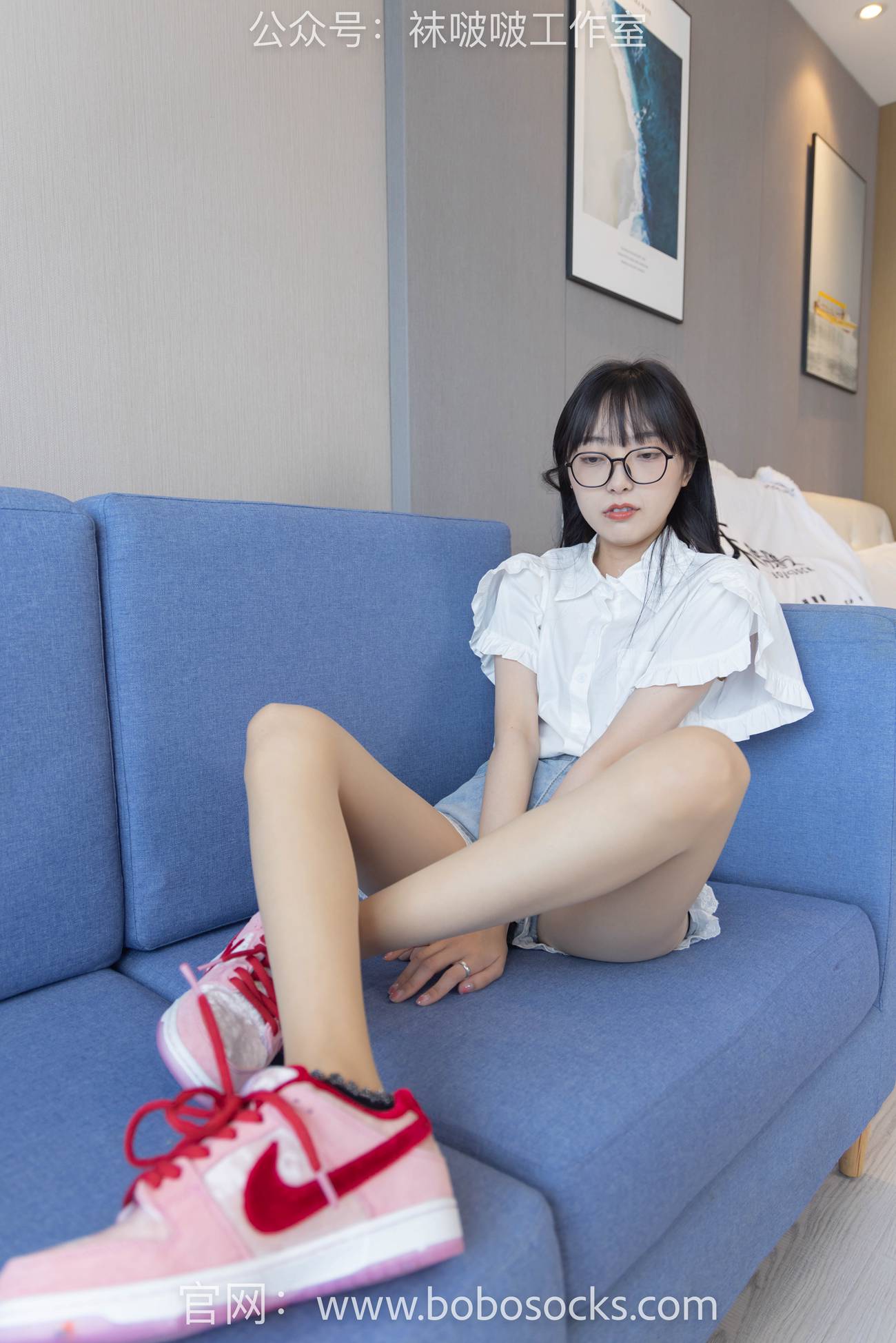 图片[12]-[BoBoSocks袜啵啵]NO.097 稚予-板鞋、玻璃丝短袜、肉丝[140P] – 速更版-美库