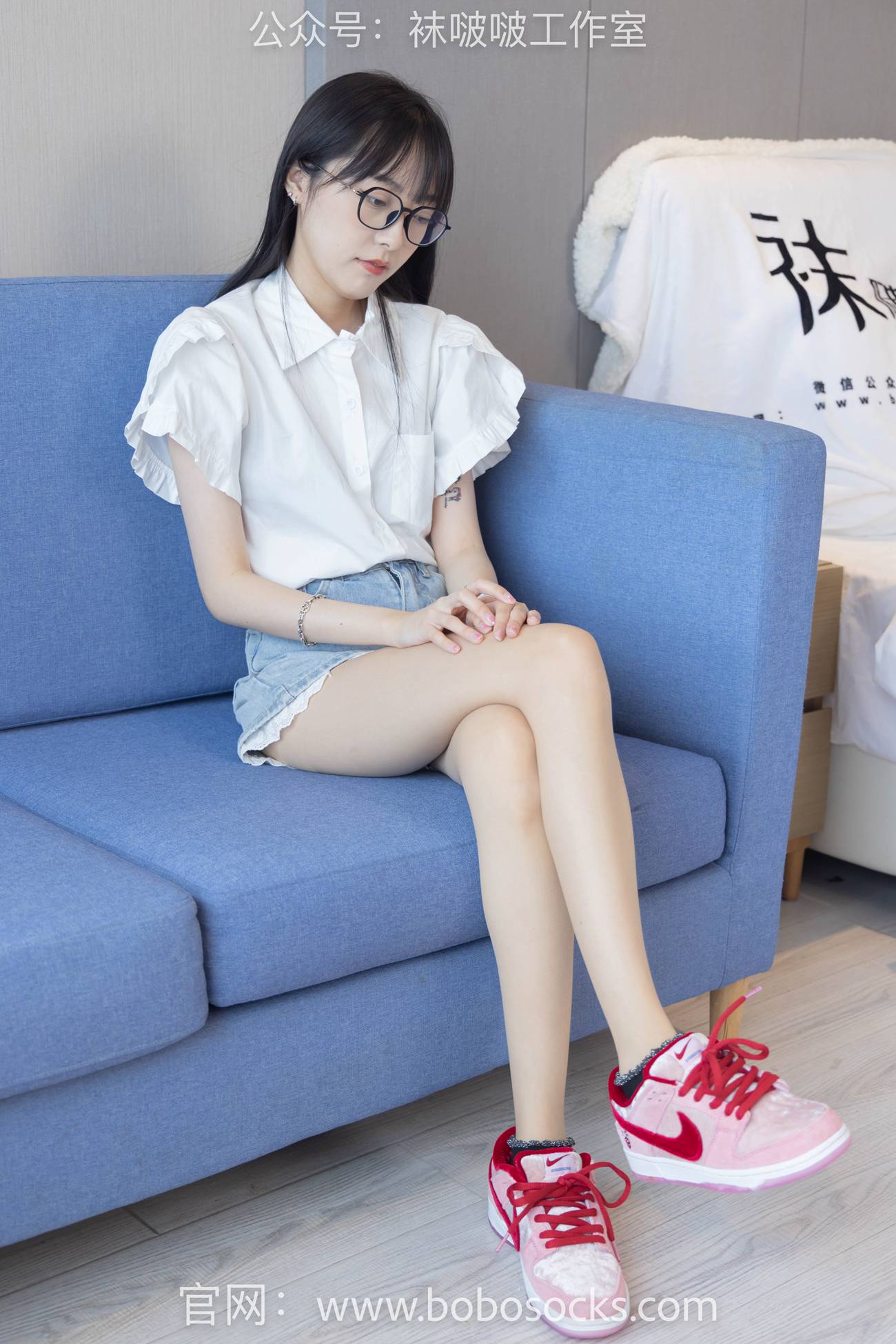 图片[20]-[BoBoSocks袜啵啵]NO.097 稚予-板鞋、玻璃丝短袜、肉丝[140P] – 速更版-美库