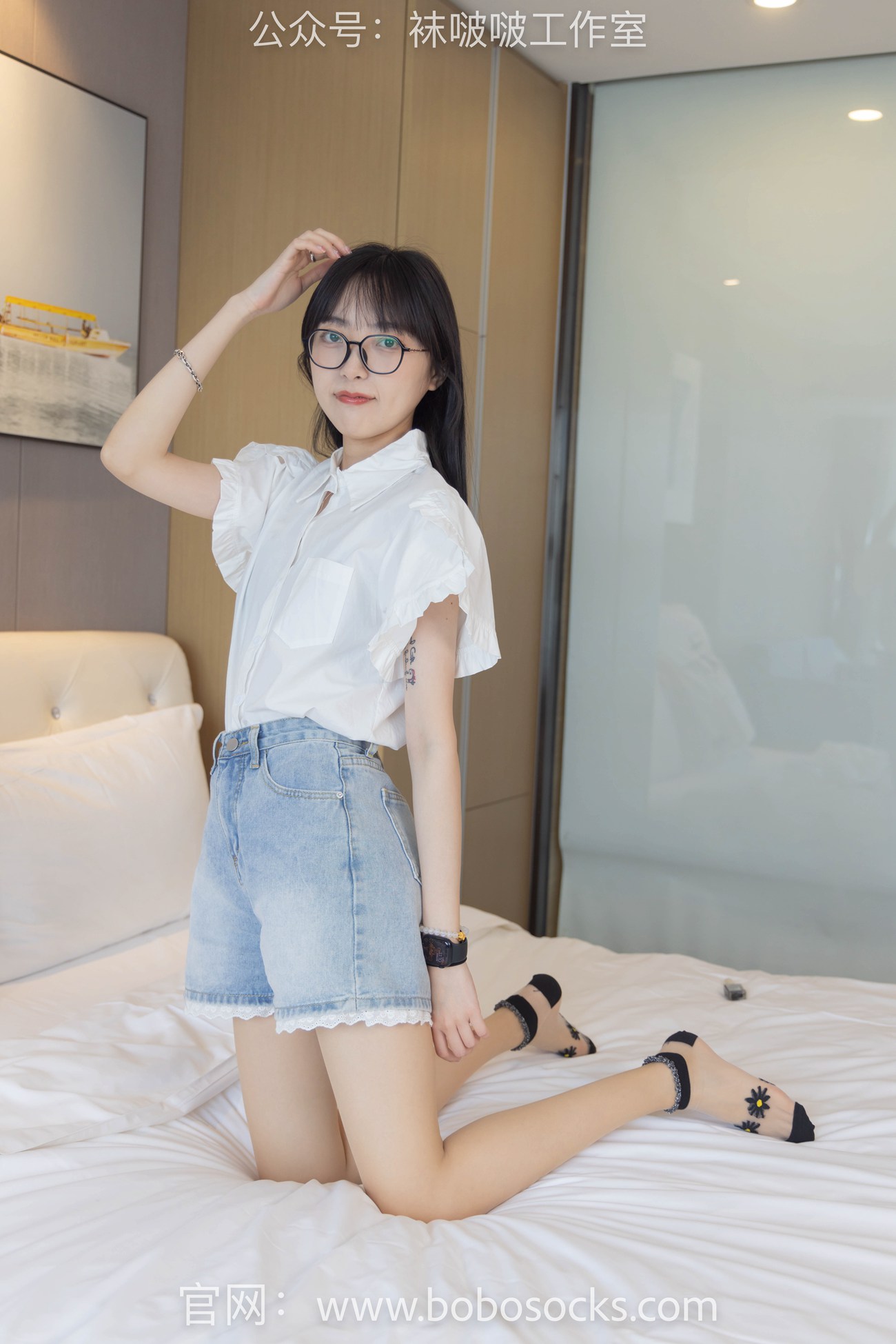 图片[45]-[BoBoSocks袜啵啵]NO.097 稚予-板鞋、玻璃丝短袜、肉丝[140P] – 速更版-美库