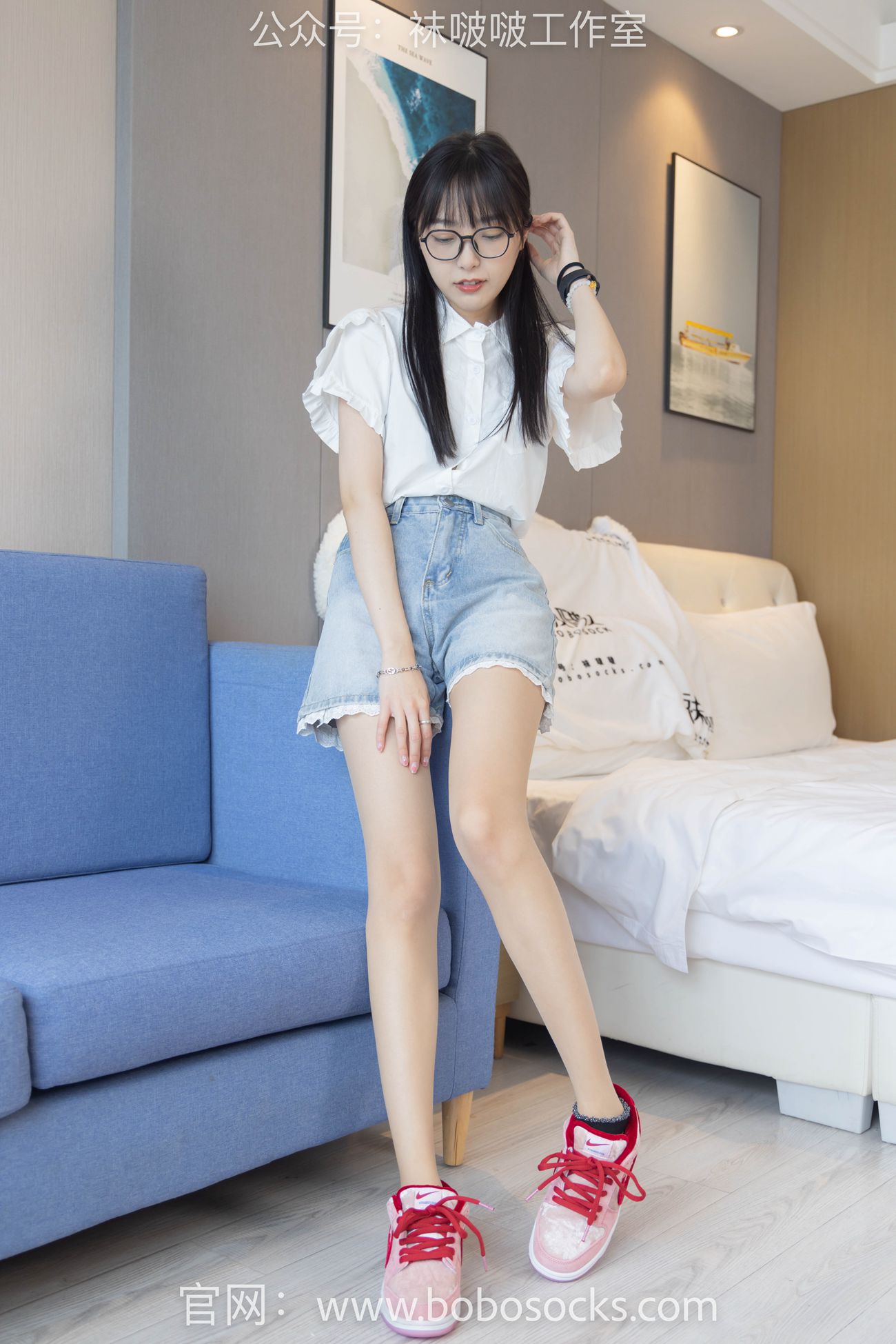 图片[133]-[BoBoSocks袜啵啵]NO.097 稚予-板鞋、玻璃丝短袜、肉丝[140P] – 速更版-美库