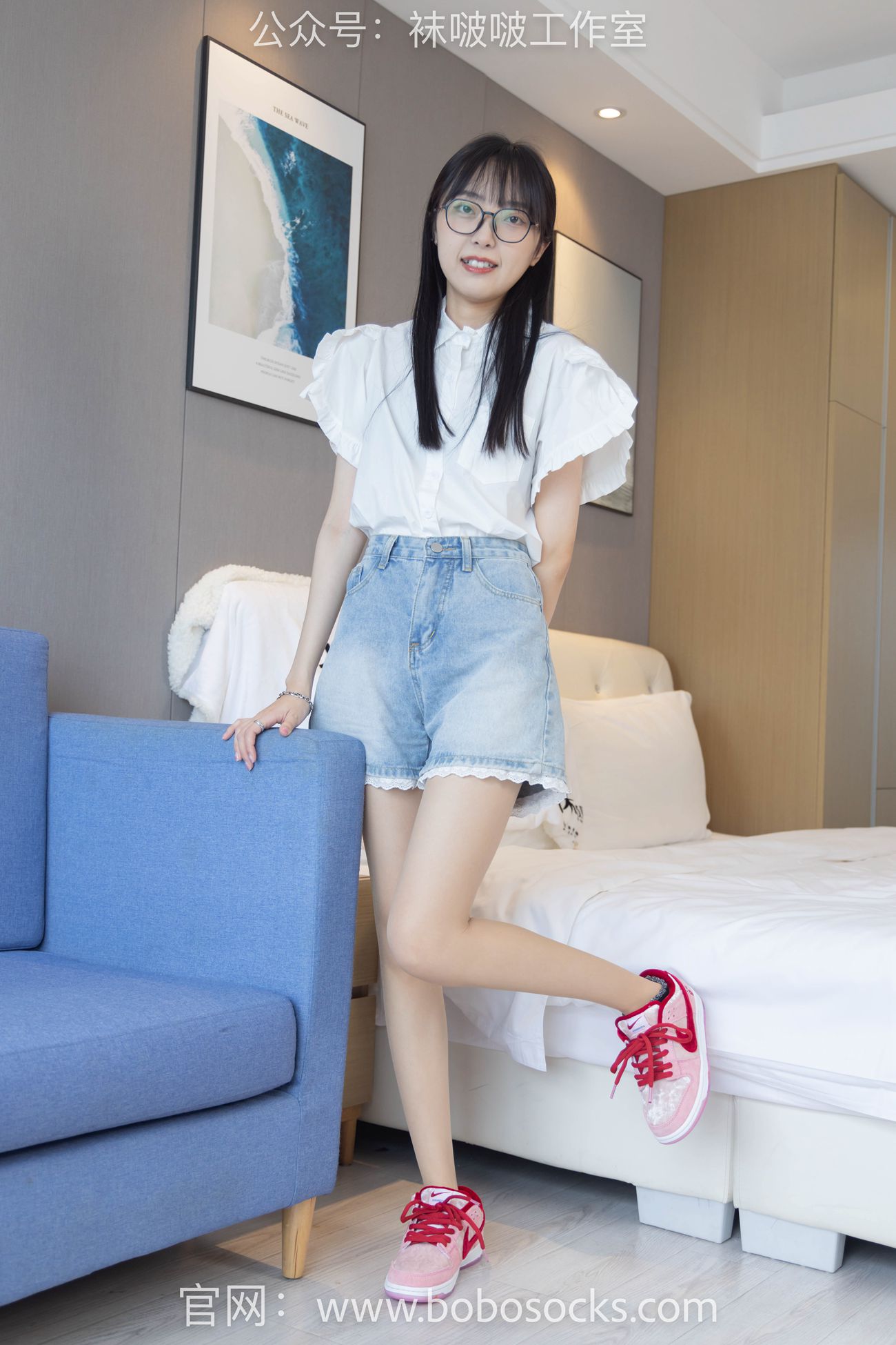 图片[134]-[BoBoSocks袜啵啵]NO.097 稚予-板鞋、玻璃丝短袜、肉丝[140P] – 速更版-美库