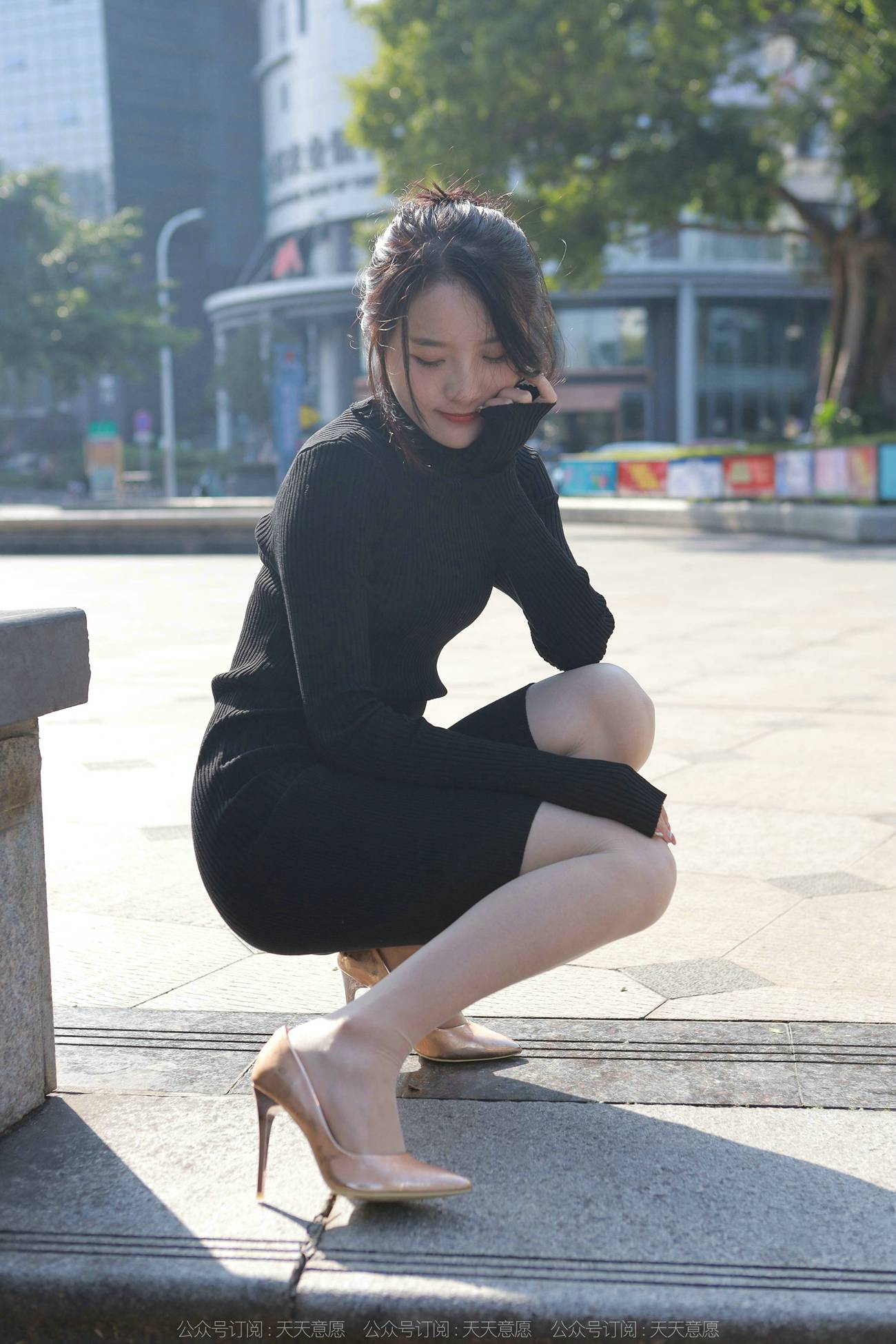 图片[34]-[IESS异思趣向]2022.03.21 丝享家1035：婉萍《黑色包臀裙》[89P] – 速更版-美库