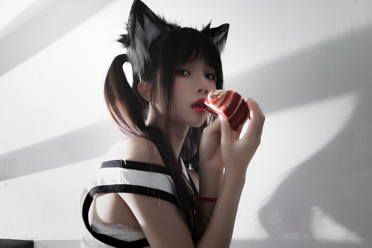 图片[18]-萝莉风COS 桜桃喵 – 狼崽崽[60P] – 速更版-美库