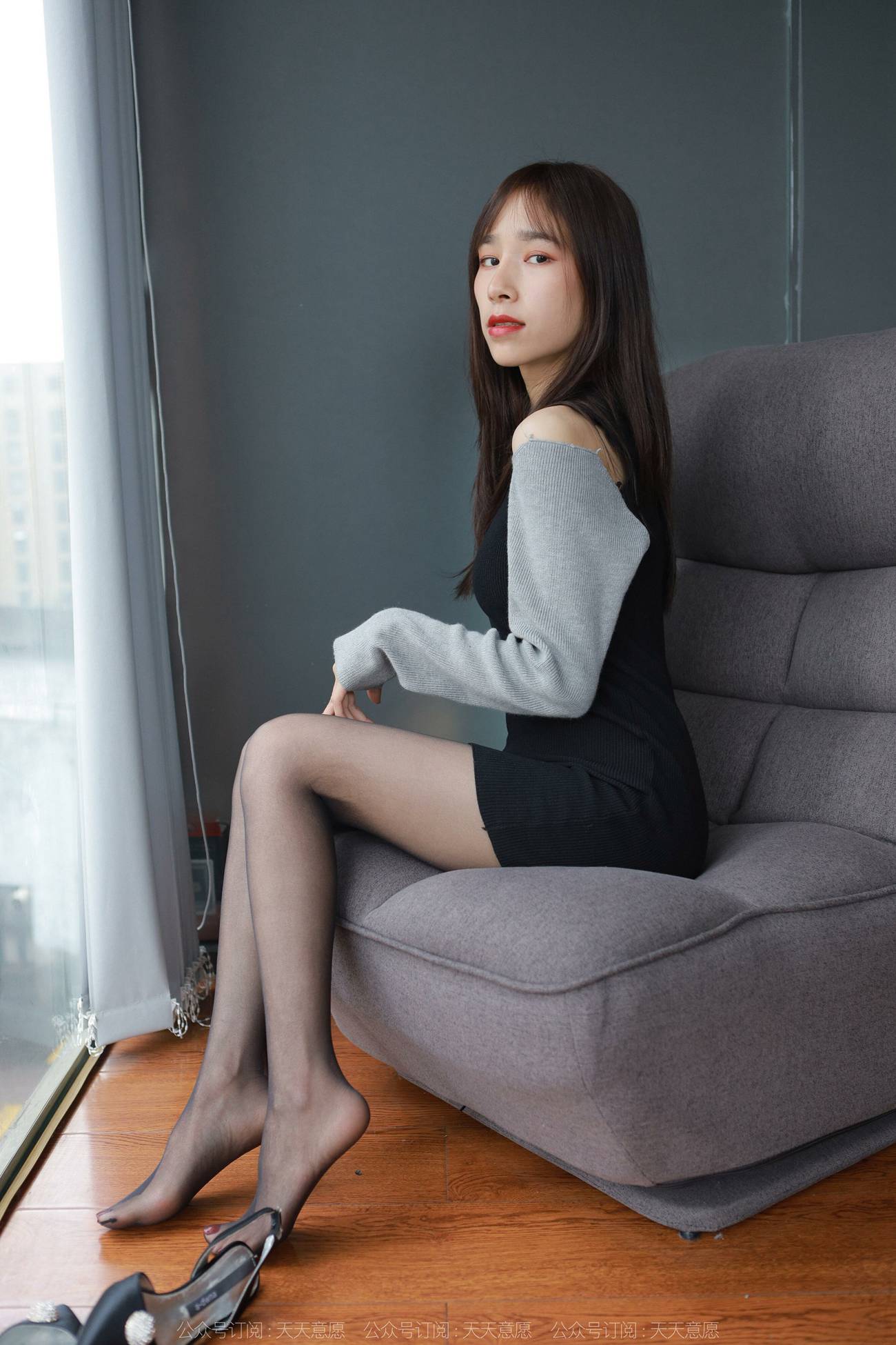 图片[29]-[IESS异思趣向]2022.03.26 丝享家1040：美子《沙发上的黑丝》[97P] – 速更版-美库