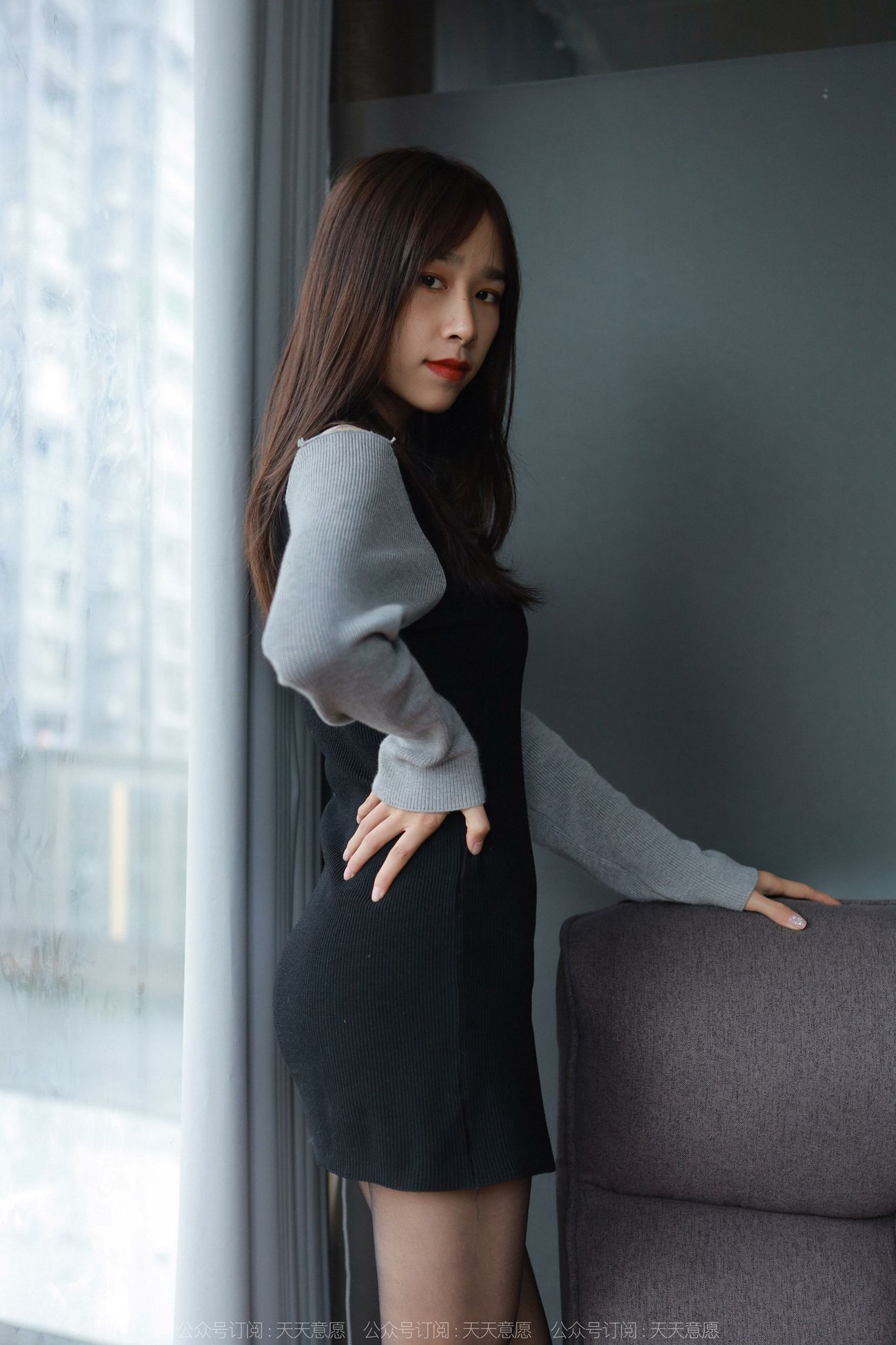 图片[57]-[IESS异思趣向]2022.03.26 丝享家1040：美子《沙发上的黑丝》[97P] – 速更版-美库