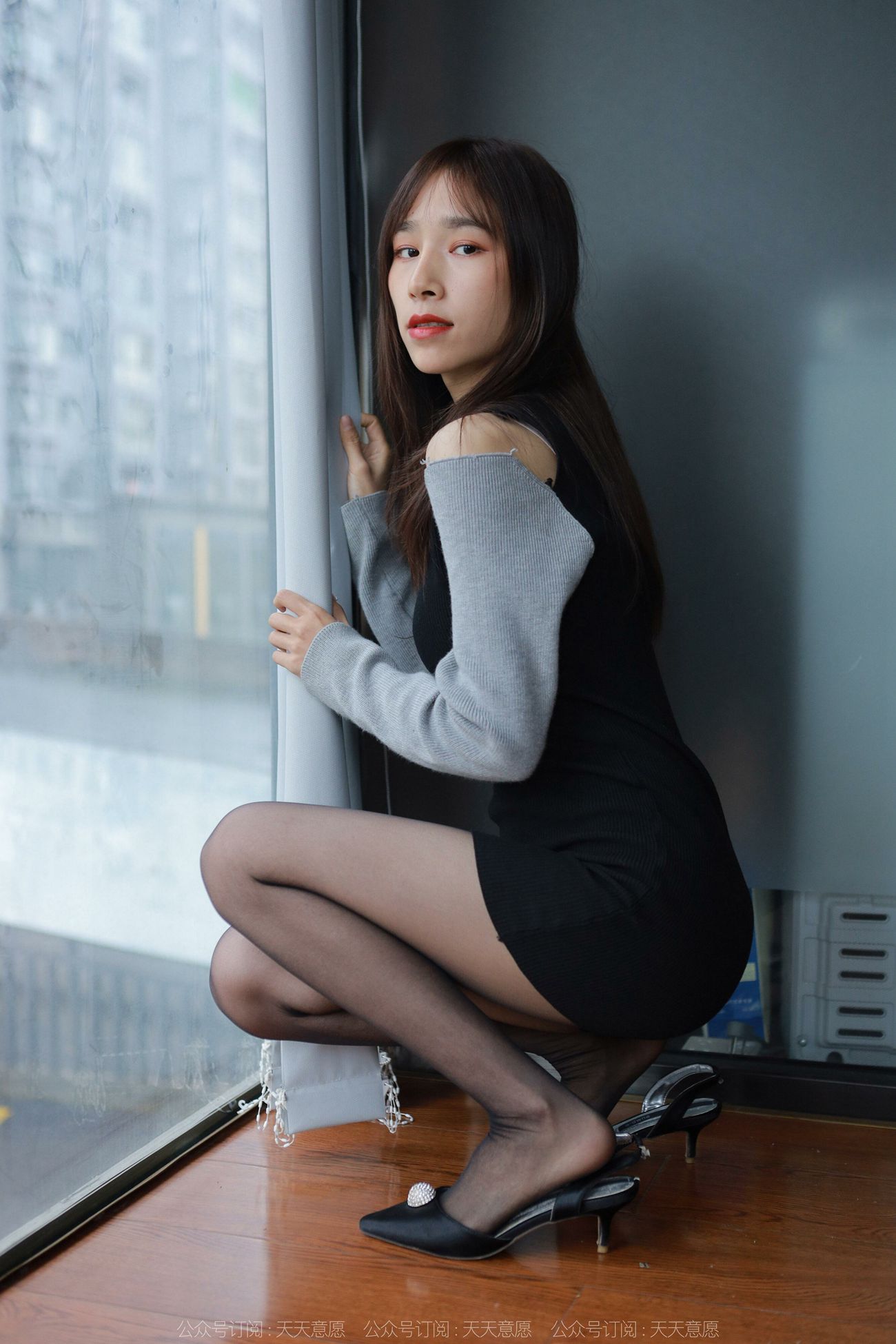 图片[66]-[IESS异思趣向]2022.03.26 丝享家1040：美子《沙发上的黑丝》[97P] – 速更版-美库