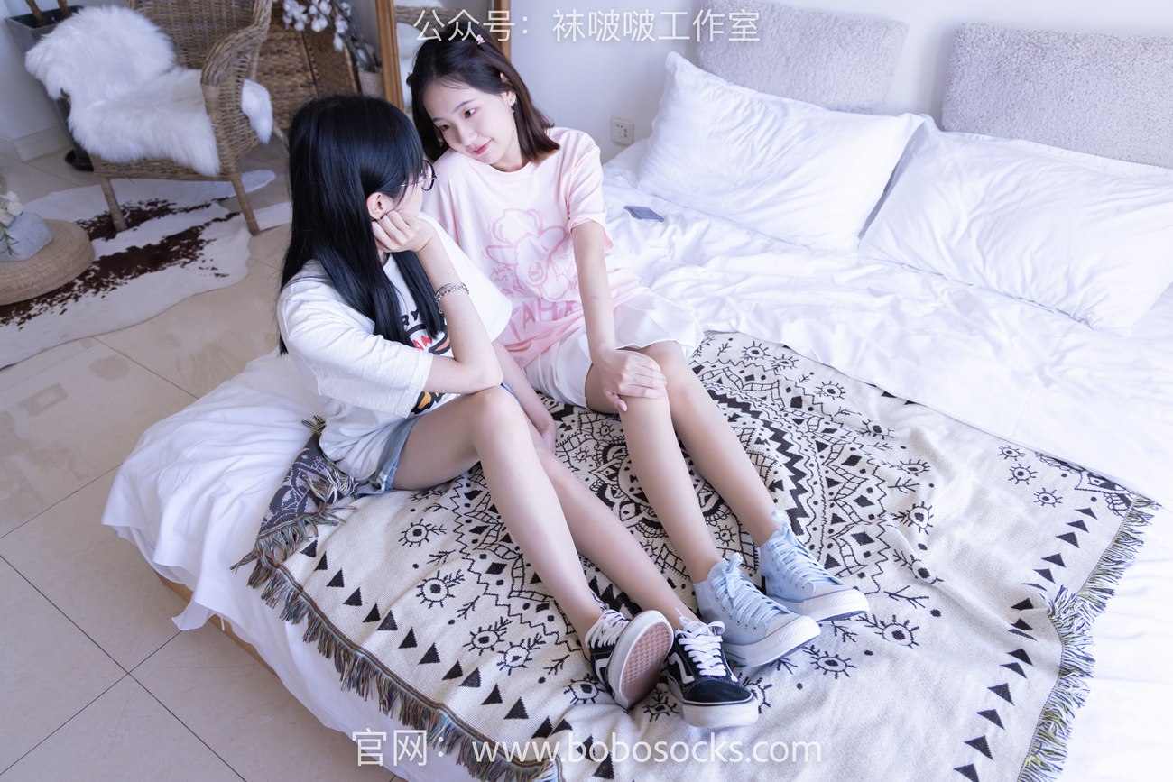 图片[21]-[BoBoSocks袜啵啵]NO.100 小甜豆与稚予-板鞋、肉丝、脚对脚互动剧情[132P] – 速更版-美库