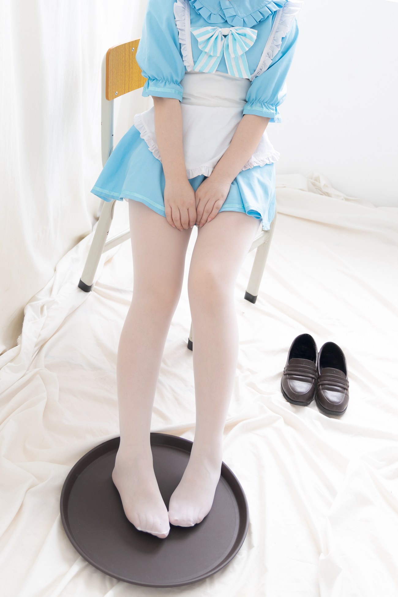 图片[25]-[少女秩序] EXVOL.008 蓝白白仆 [42P] – 速更版-美库