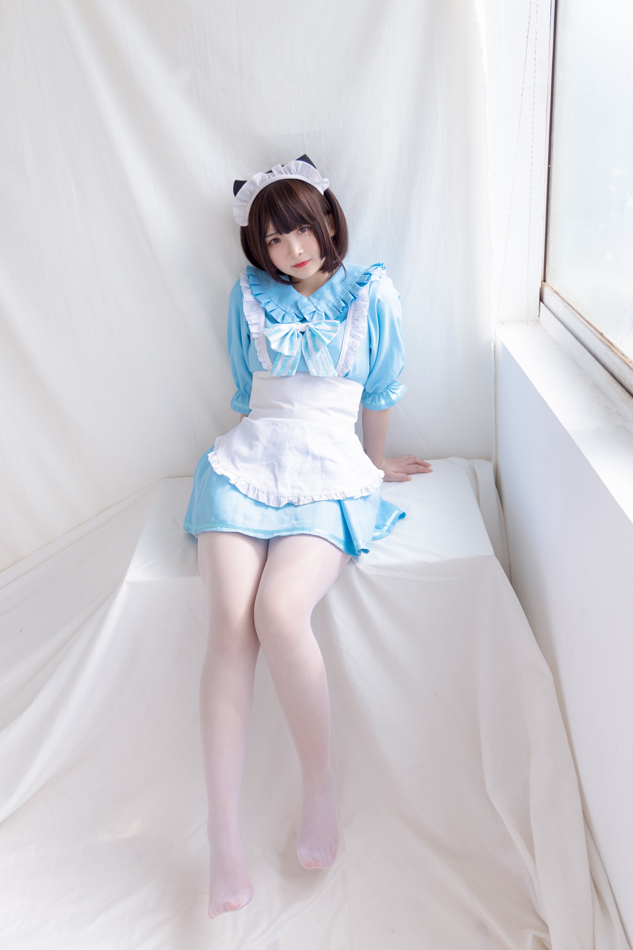 图片[34]-[少女秩序] EXVOL.008 蓝白白仆 [42P] – 速更版-美库