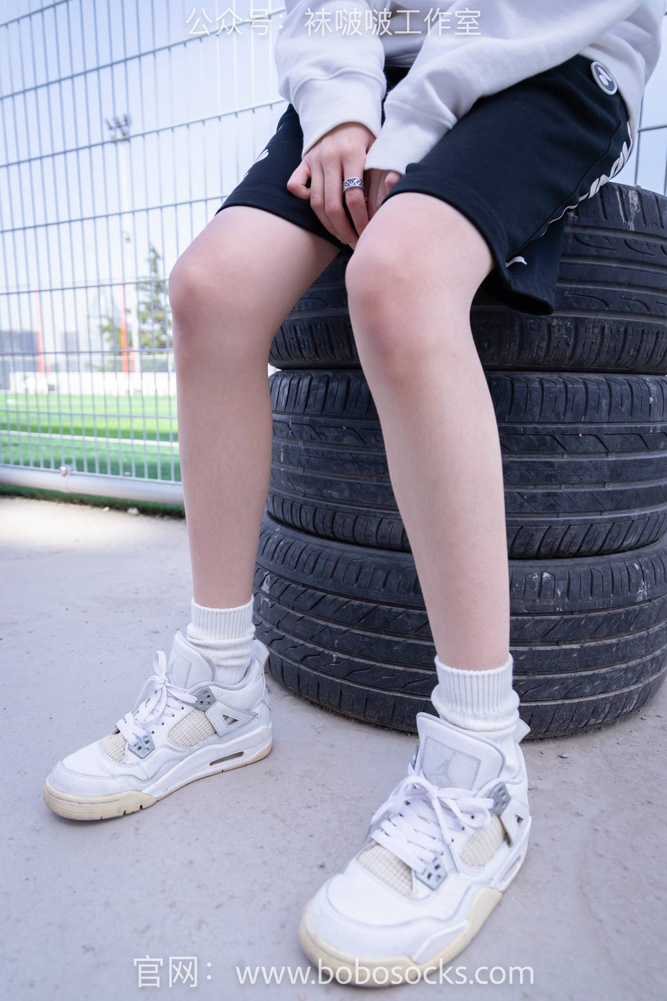 图片[14]-[BoBoSocks袜啵啵]NO.103 稚予-AJ篮球鞋、白棉袜、裸足[134P] – 速更版-美库