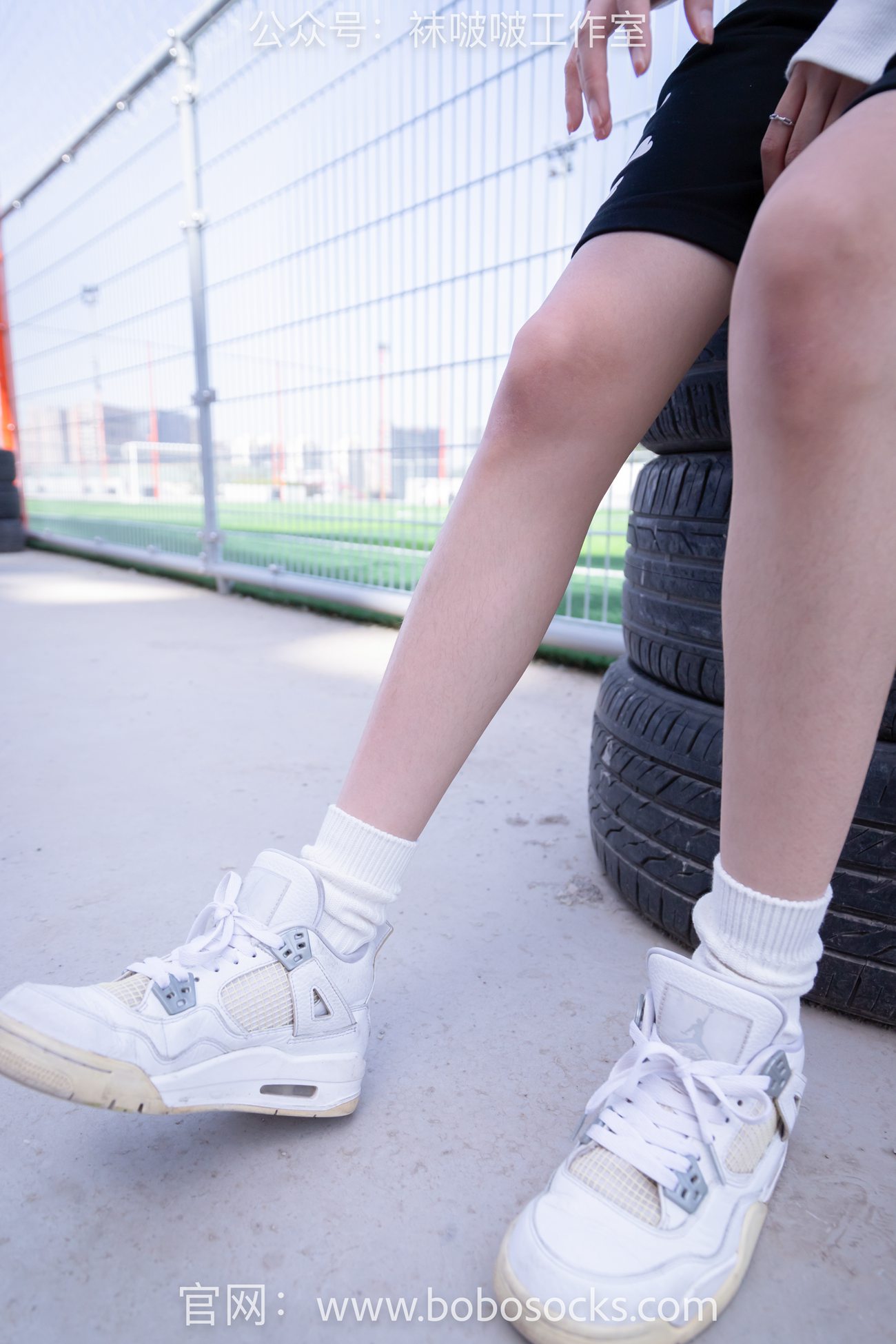 图片[15]-[BoBoSocks袜啵啵]NO.103 稚予-AJ篮球鞋、白棉袜、裸足[134P] – 速更版-美库