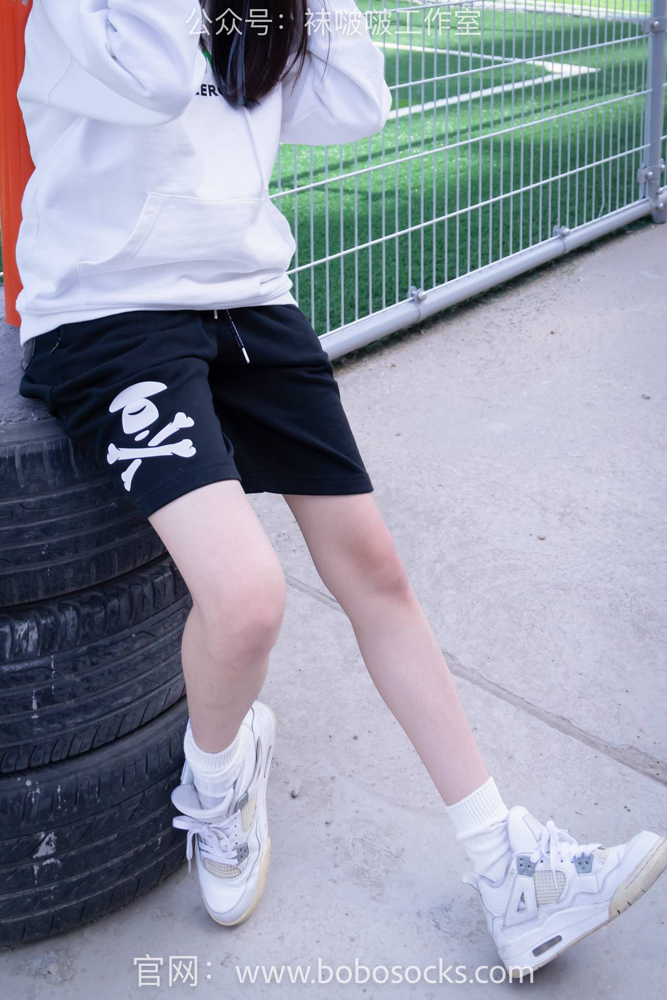 图片[17]-[BoBoSocks袜啵啵]NO.103 稚予-AJ篮球鞋、白棉袜、裸足[134P] – 速更版-美库