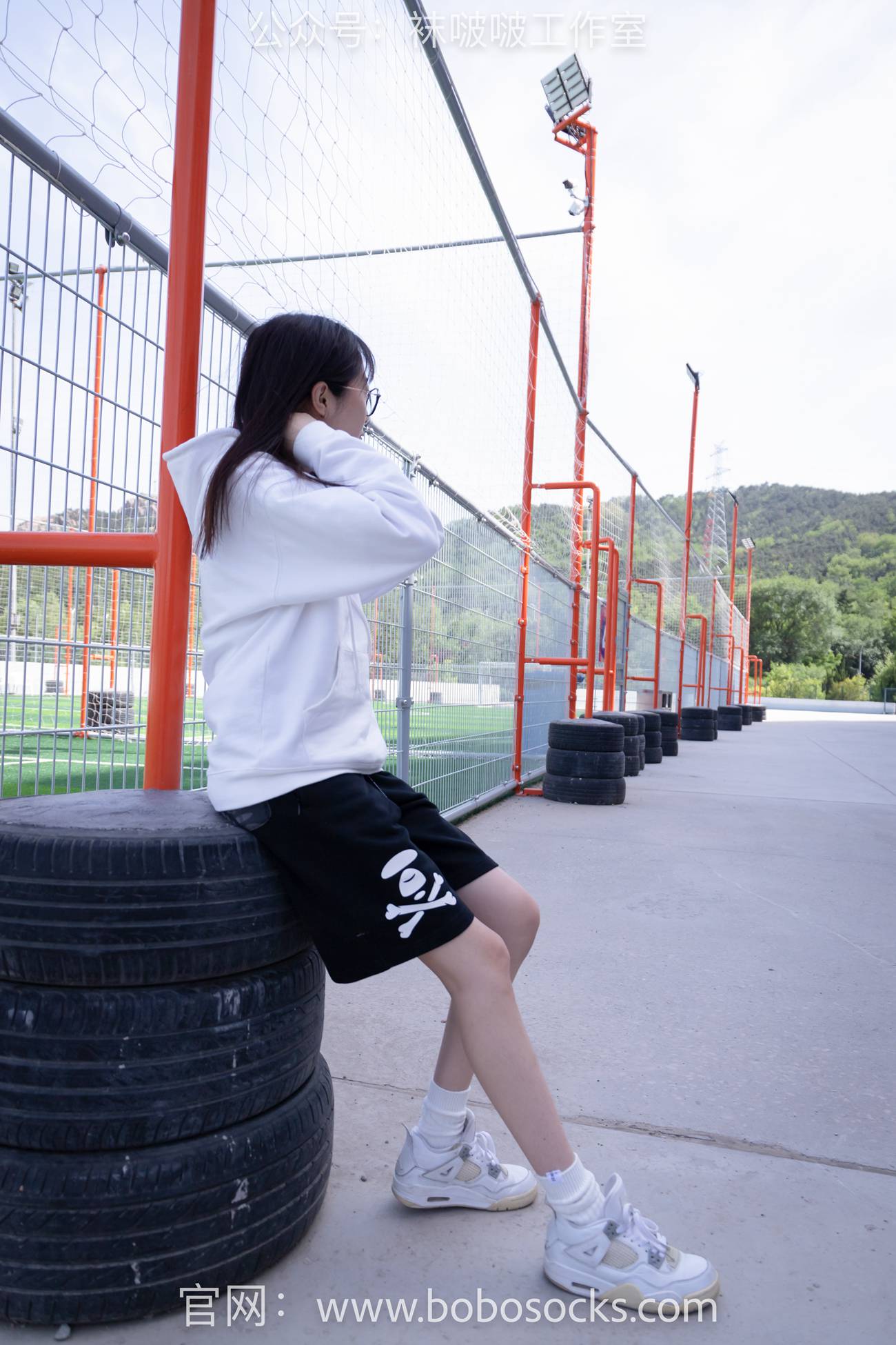 图片[18]-[BoBoSocks袜啵啵]NO.103 稚予-AJ篮球鞋、白棉袜、裸足[134P] – 速更版-美库