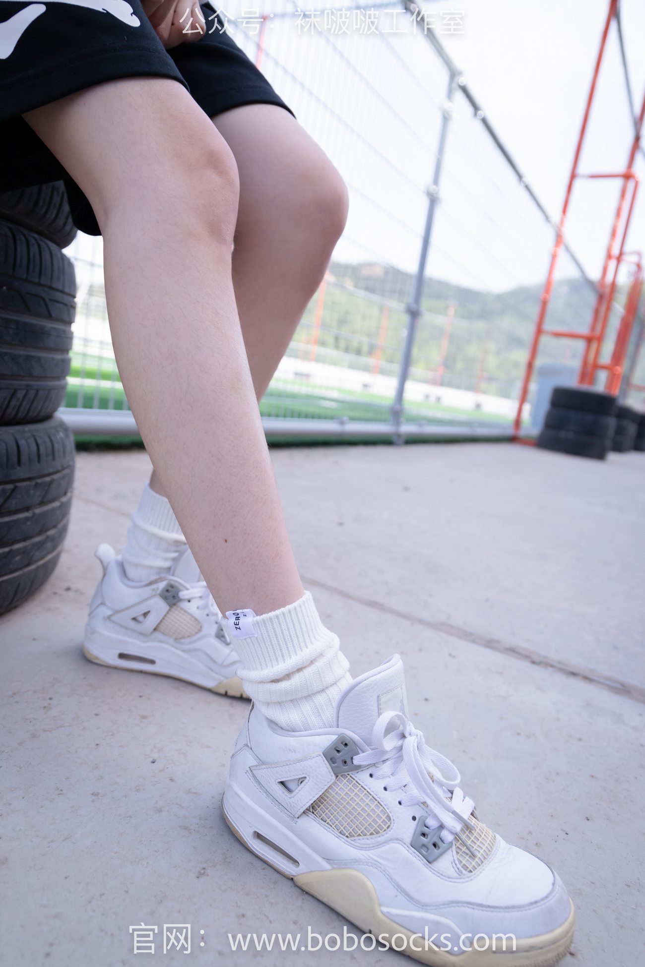 图片[19]-[BoBoSocks袜啵啵]NO.103 稚予-AJ篮球鞋、白棉袜、裸足[134P] – 速更版-美库
