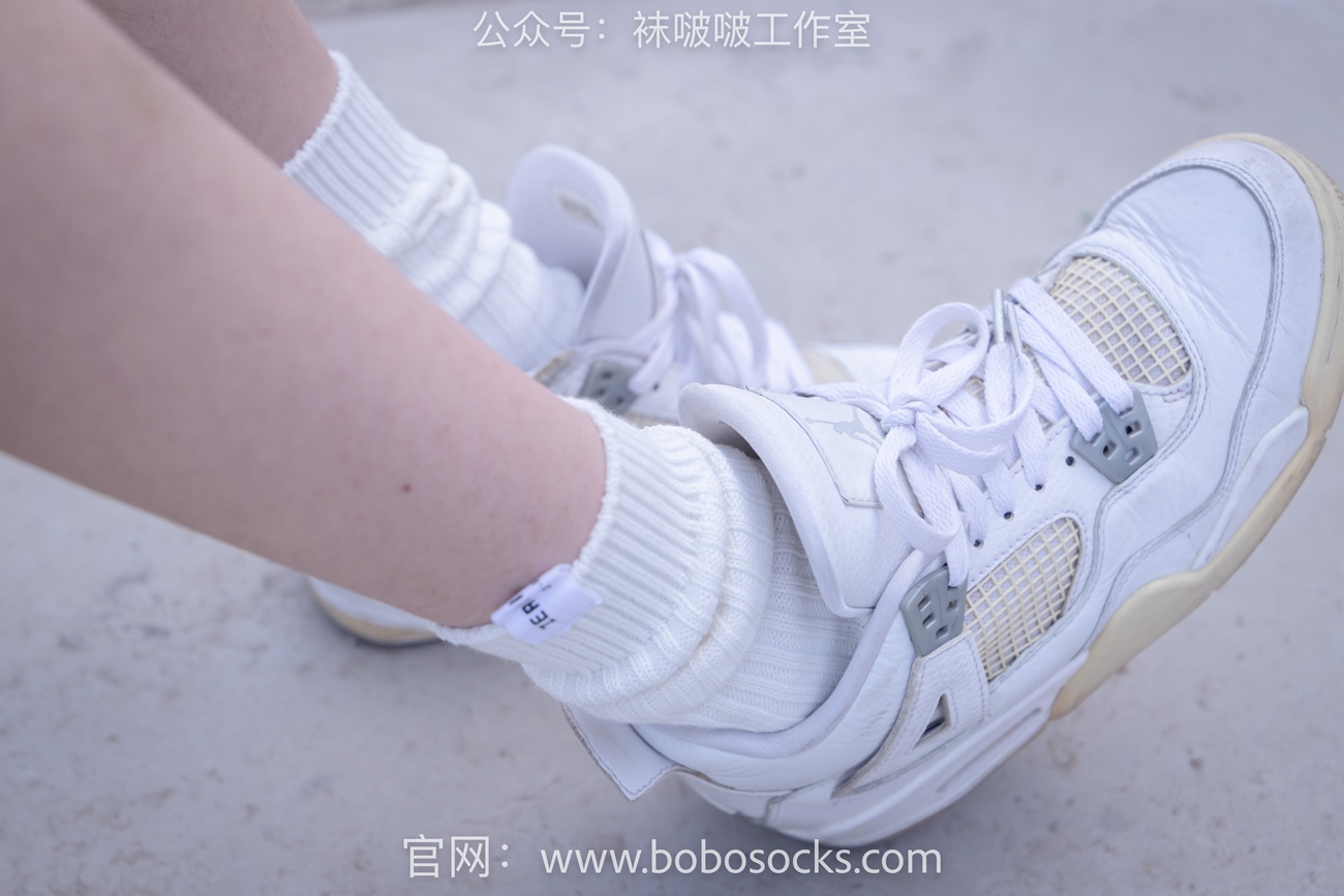 图片[23]-[BoBoSocks袜啵啵]NO.103 稚予-AJ篮球鞋、白棉袜、裸足[134P] – 速更版-美库