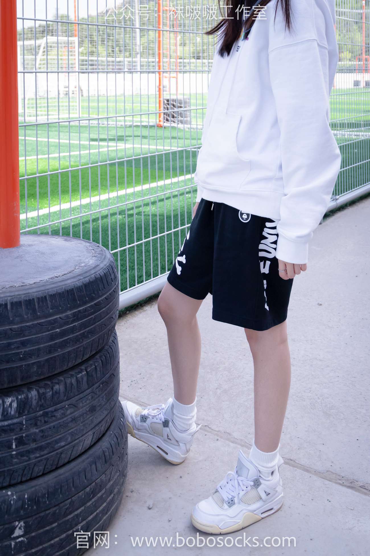 图片[24]-[BoBoSocks袜啵啵]NO.103 稚予-AJ篮球鞋、白棉袜、裸足[134P] – 速更版-美库