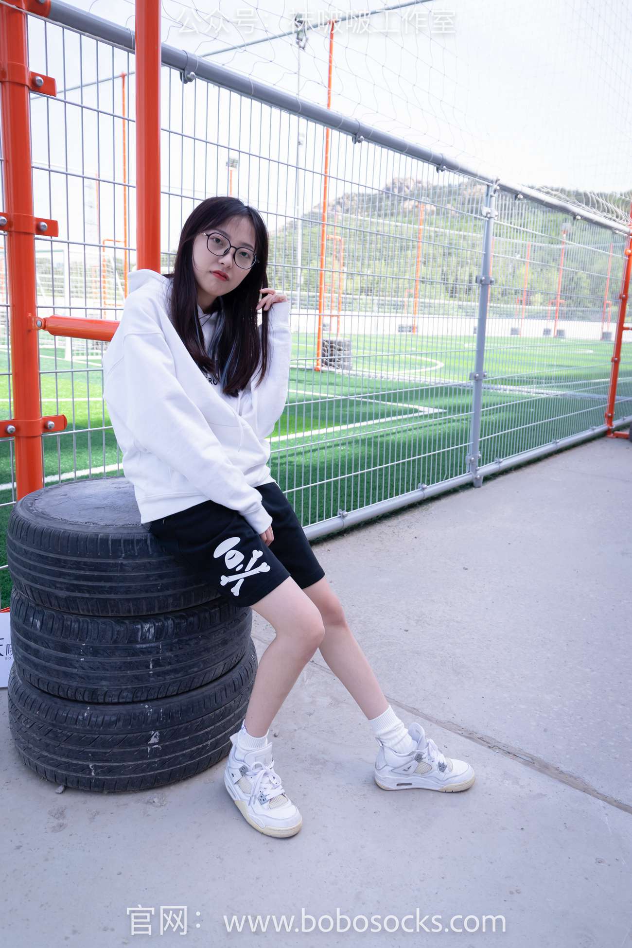 图片[25]-[BoBoSocks袜啵啵]NO.103 稚予-AJ篮球鞋、白棉袜、裸足[134P] – 速更版-美库