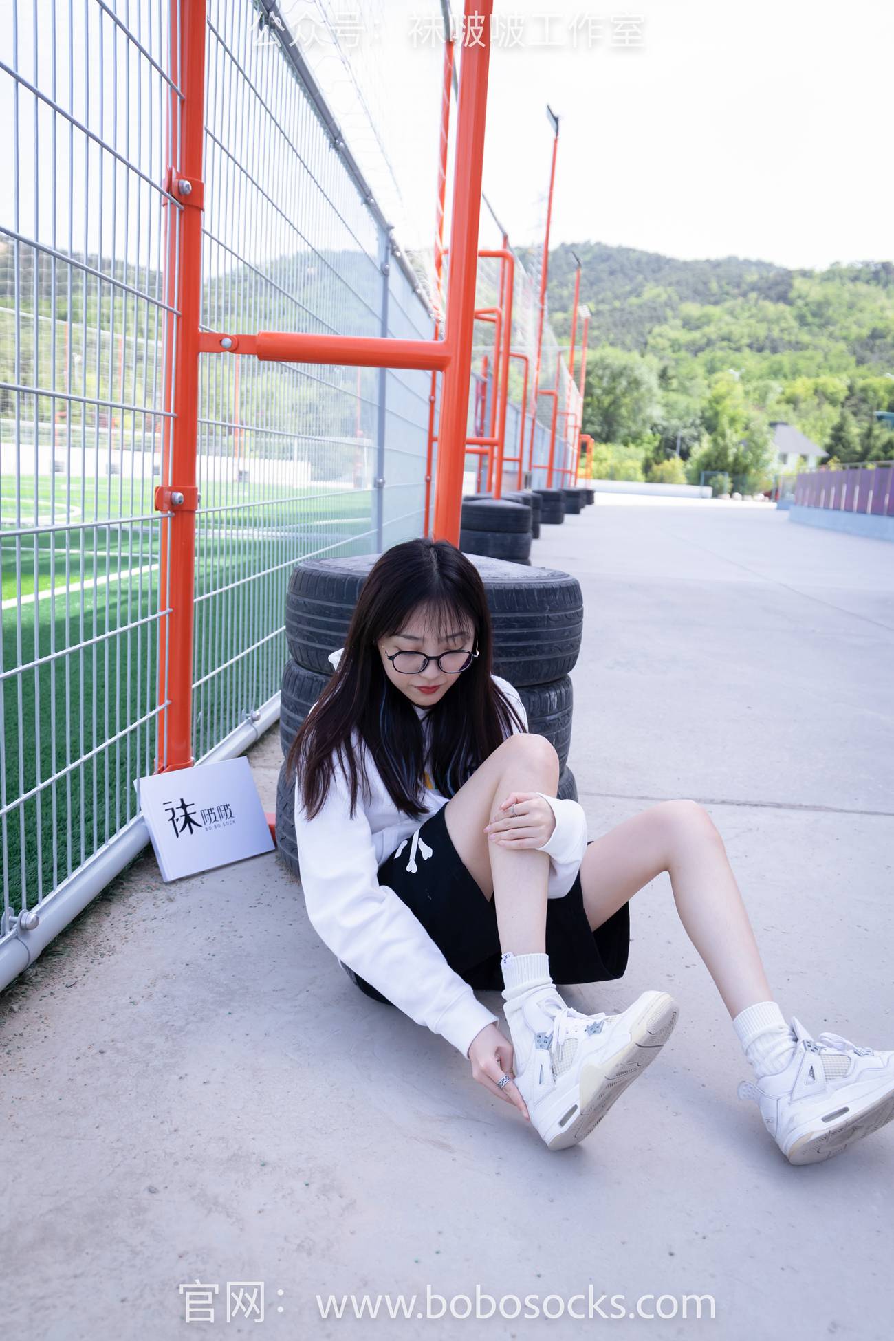 图片[27]-[BoBoSocks袜啵啵]NO.103 稚予-AJ篮球鞋、白棉袜、裸足[134P] – 速更版-美库