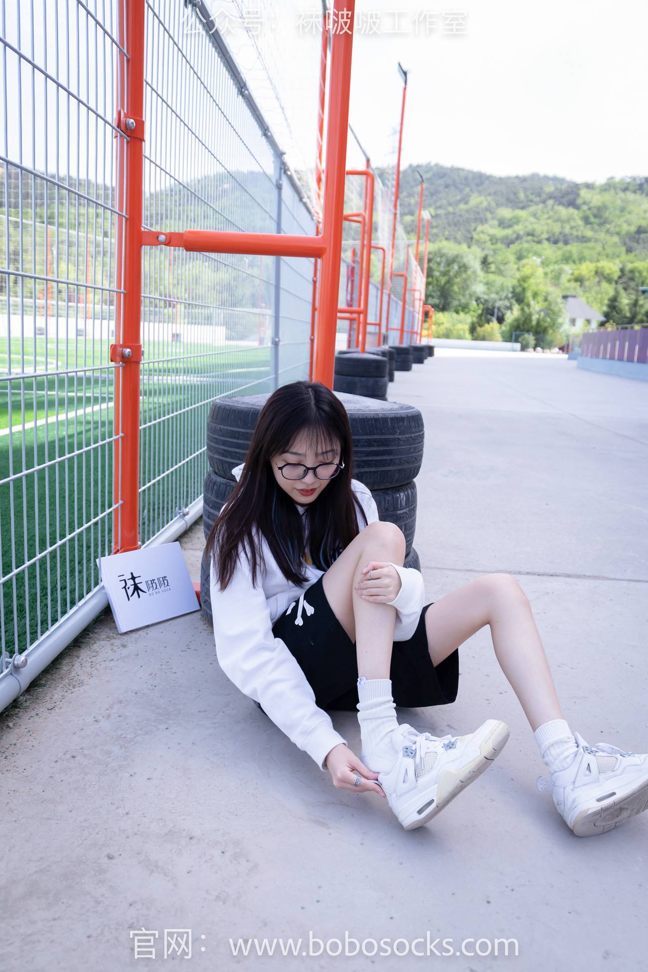 图片[28]-[BoBoSocks袜啵啵]NO.103 稚予-AJ篮球鞋、白棉袜、裸足[134P] – 速更版-美库