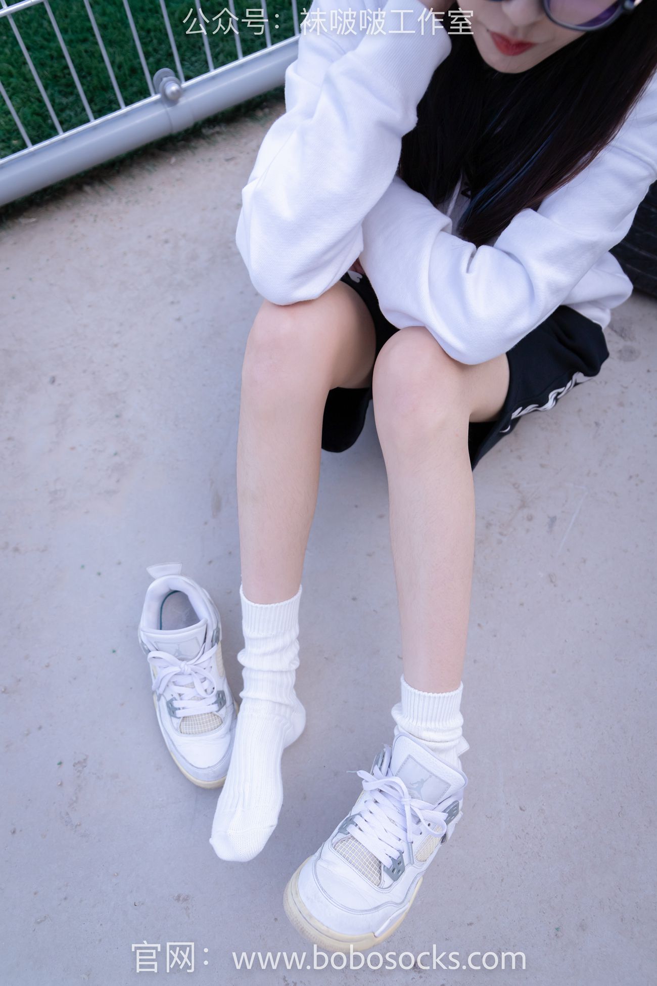 图片[35]-[BoBoSocks袜啵啵]NO.103 稚予-AJ篮球鞋、白棉袜、裸足[134P] – 速更版-美库