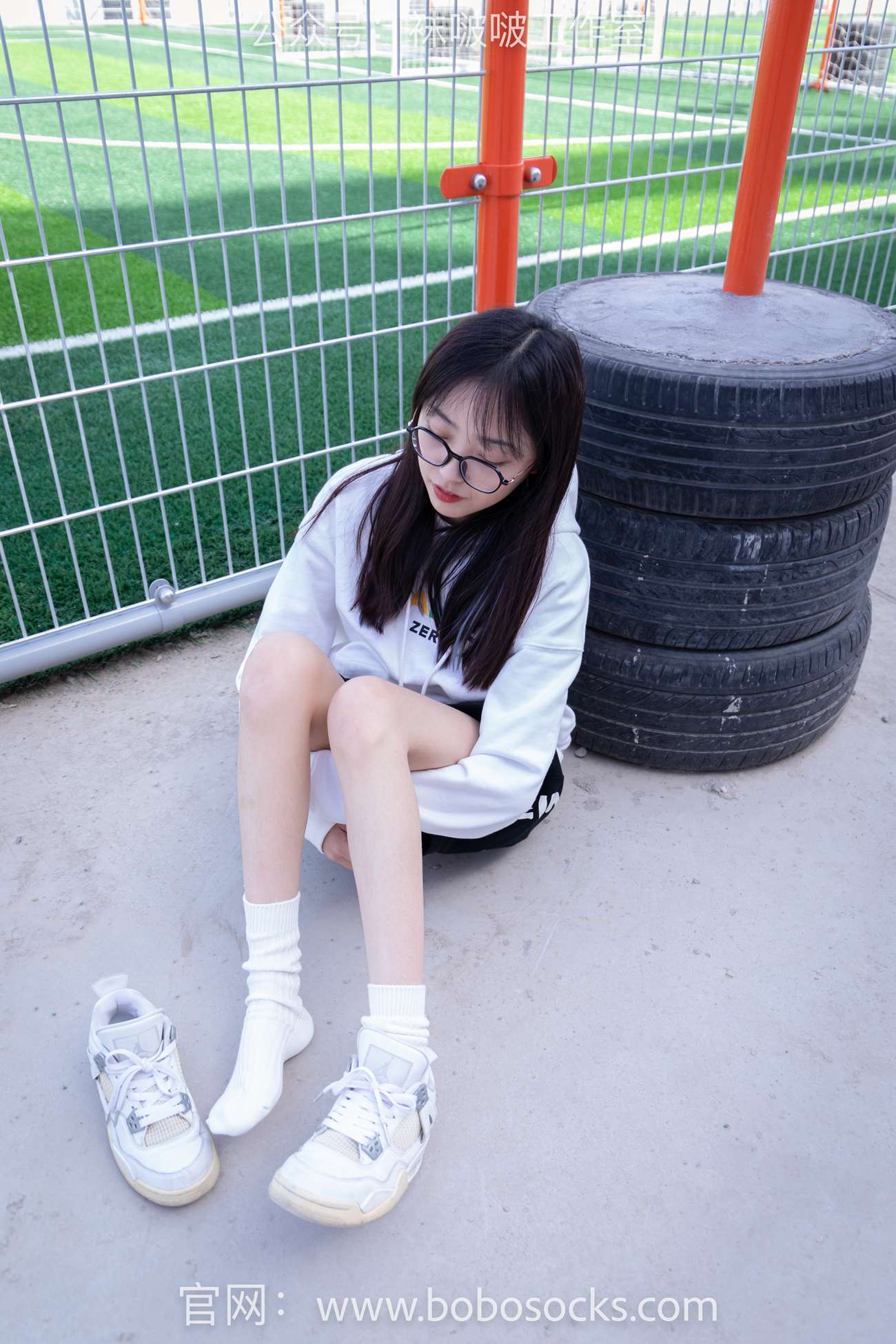 图片[34]-[BoBoSocks袜啵啵]NO.103 稚予-AJ篮球鞋、白棉袜、裸足[134P] – 速更版-美库