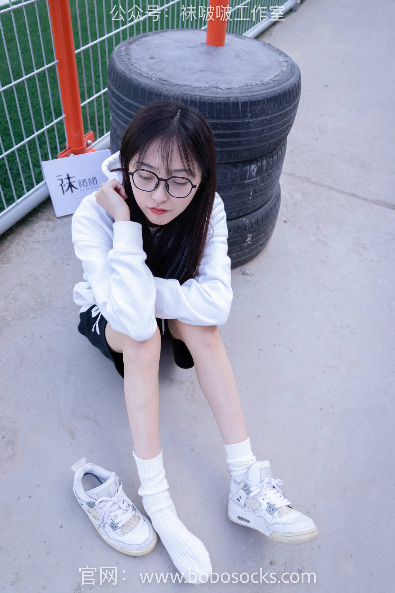 图片[36]-[BoBoSocks袜啵啵]NO.103 稚予-AJ篮球鞋、白棉袜、裸足[134P] – 速更版-美库