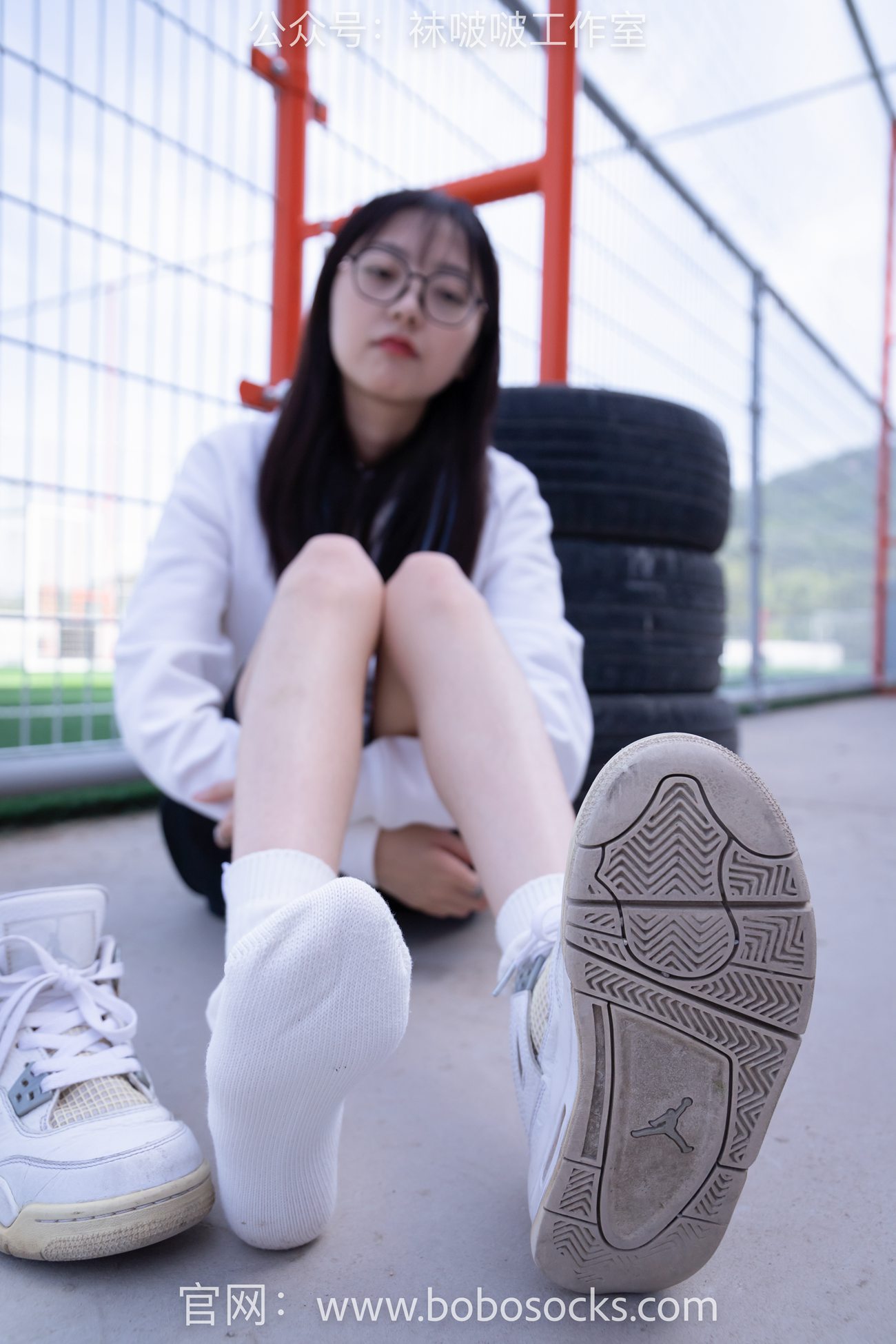 图片[39]-[BoBoSocks袜啵啵]NO.103 稚予-AJ篮球鞋、白棉袜、裸足[134P] – 速更版-美库