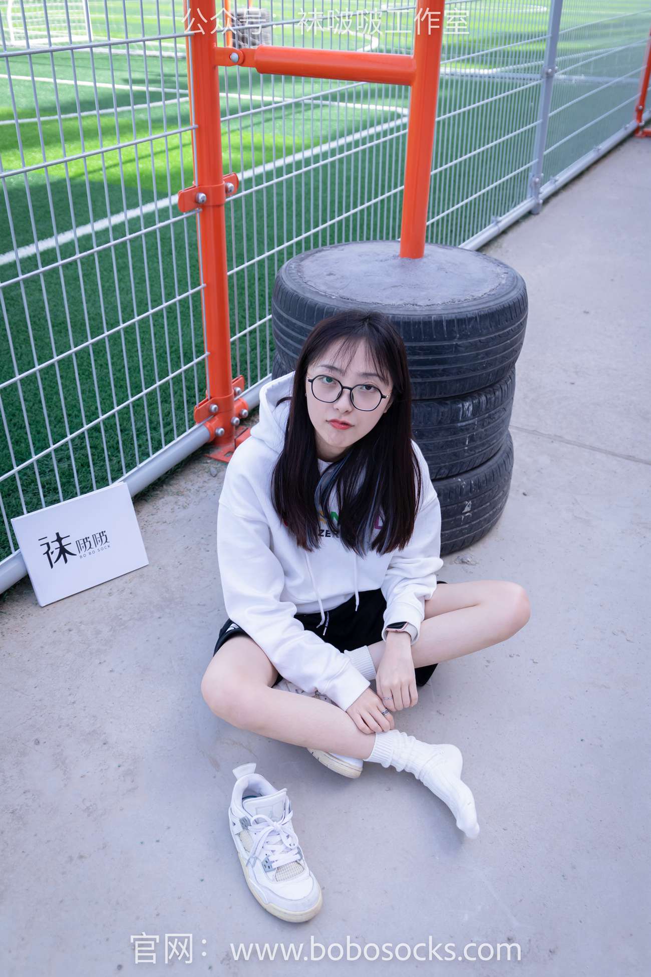 图片[43]-[BoBoSocks袜啵啵]NO.103 稚予-AJ篮球鞋、白棉袜、裸足[134P] – 速更版-美库