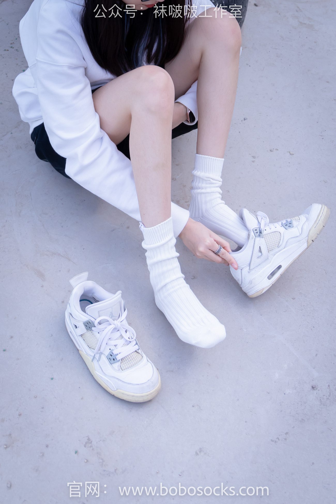 图片[52]-[BoBoSocks袜啵啵]NO.103 稚予-AJ篮球鞋、白棉袜、裸足[134P] – 速更版-美库