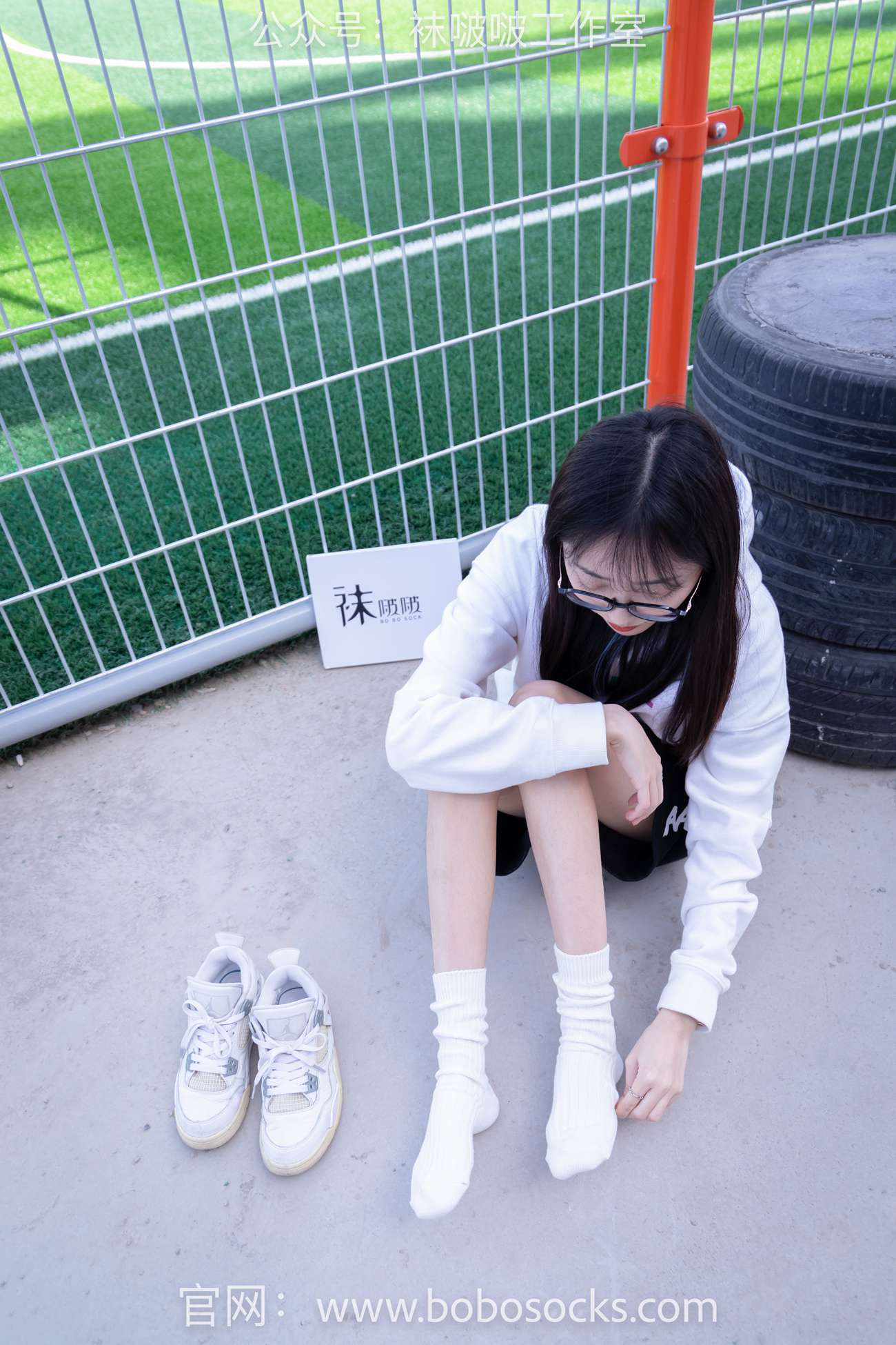 图片[54]-[BoBoSocks袜啵啵]NO.103 稚予-AJ篮球鞋、白棉袜、裸足[134P] – 速更版-美库