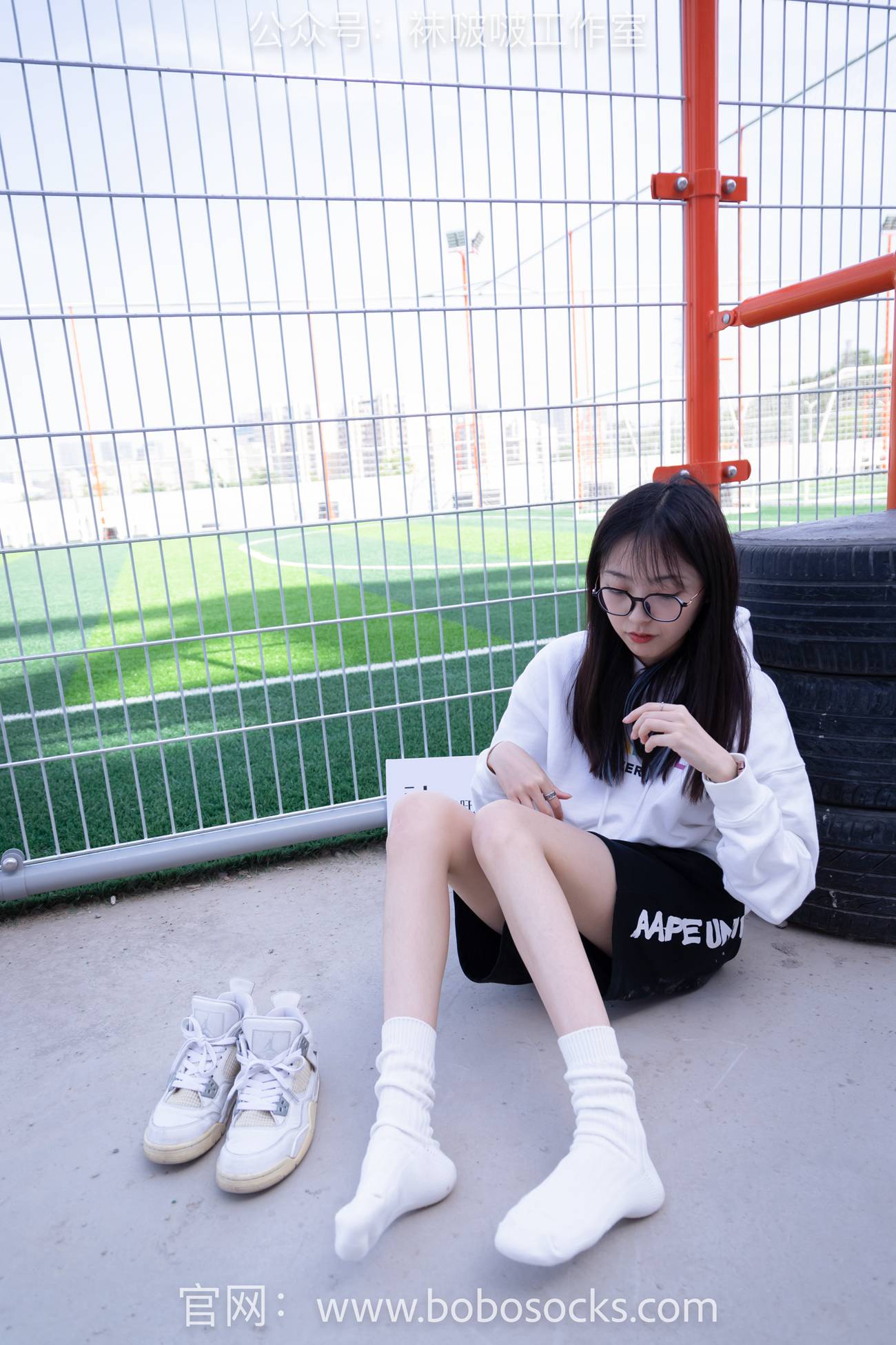 图片[55]-[BoBoSocks袜啵啵]NO.103 稚予-AJ篮球鞋、白棉袜、裸足[134P] – 速更版-美库