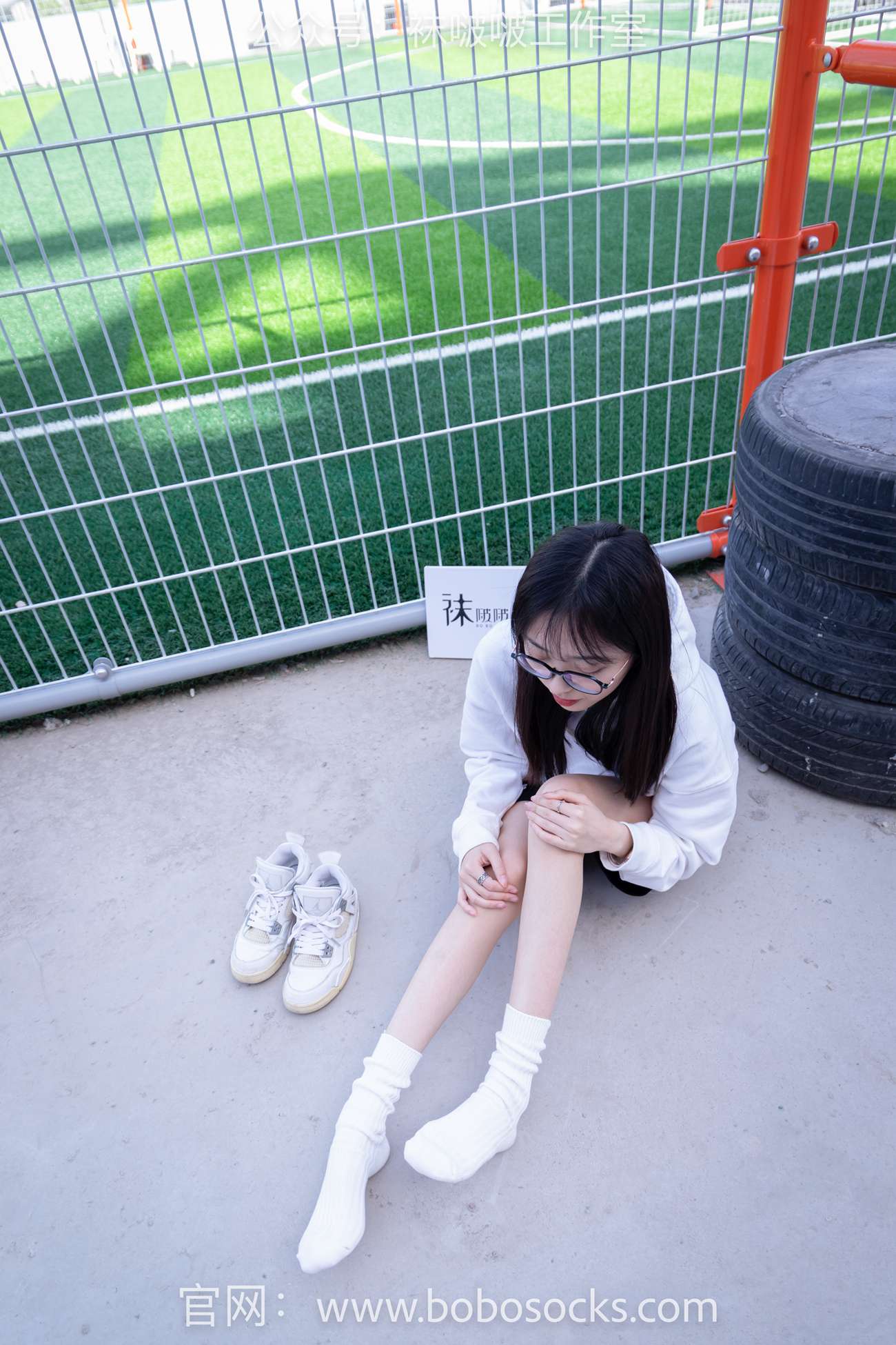 图片[79]-[BoBoSocks袜啵啵]NO.103 稚予-AJ篮球鞋、白棉袜、裸足[134P] – 速更版-美库