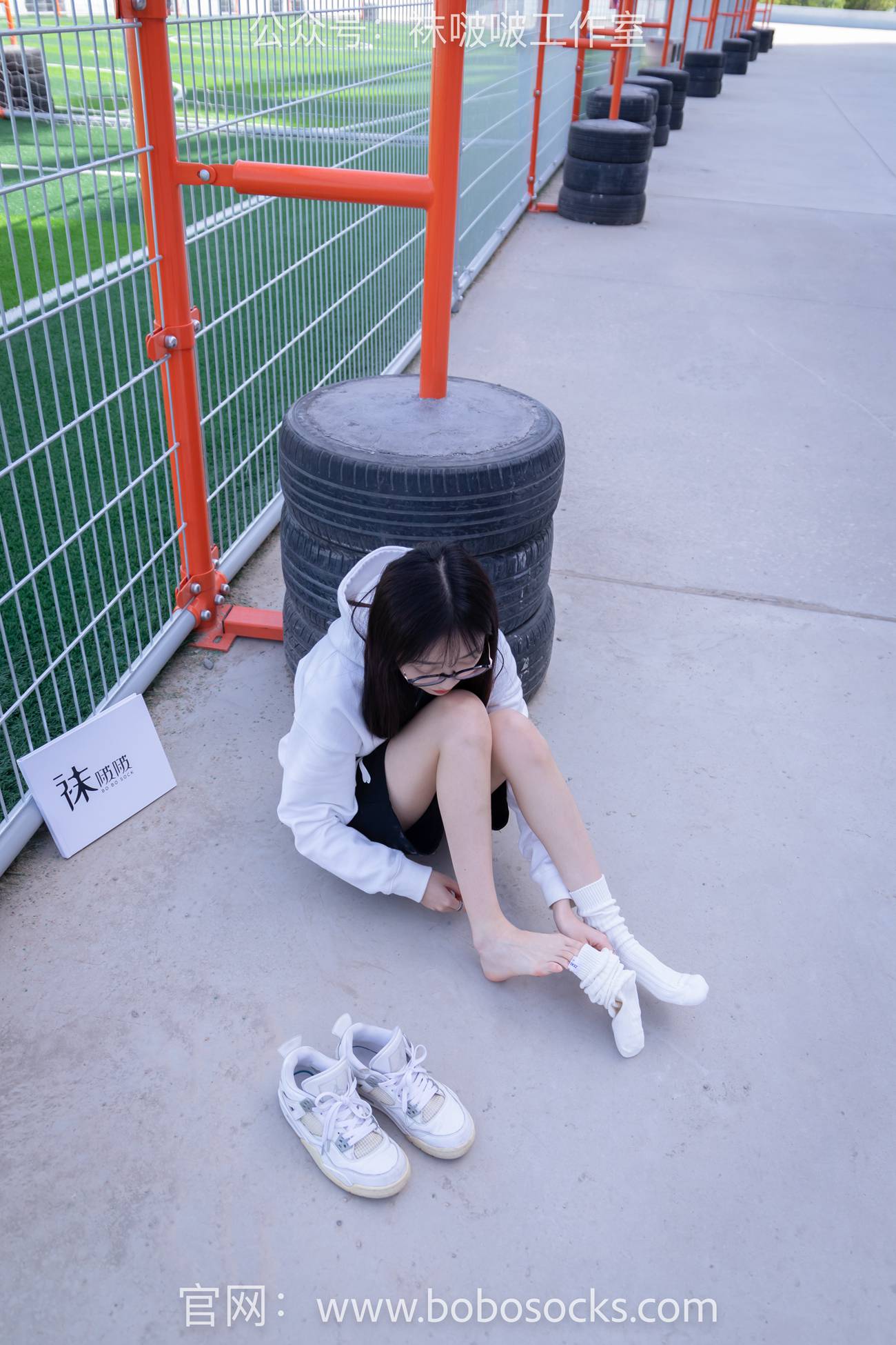 图片[85]-[BoBoSocks袜啵啵]NO.103 稚予-AJ篮球鞋、白棉袜、裸足[134P] – 速更版-美库