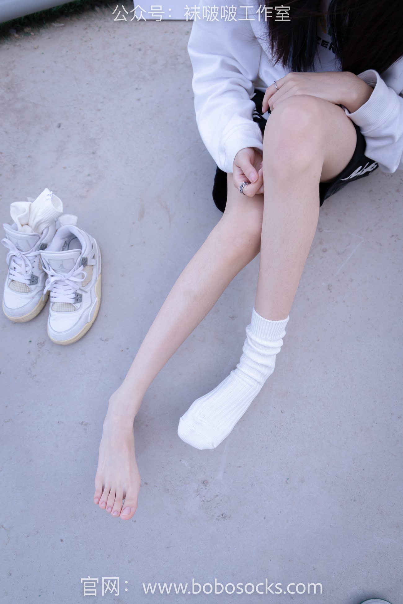 图片[89]-[BoBoSocks袜啵啵]NO.103 稚予-AJ篮球鞋、白棉袜、裸足[134P] – 速更版-美库
