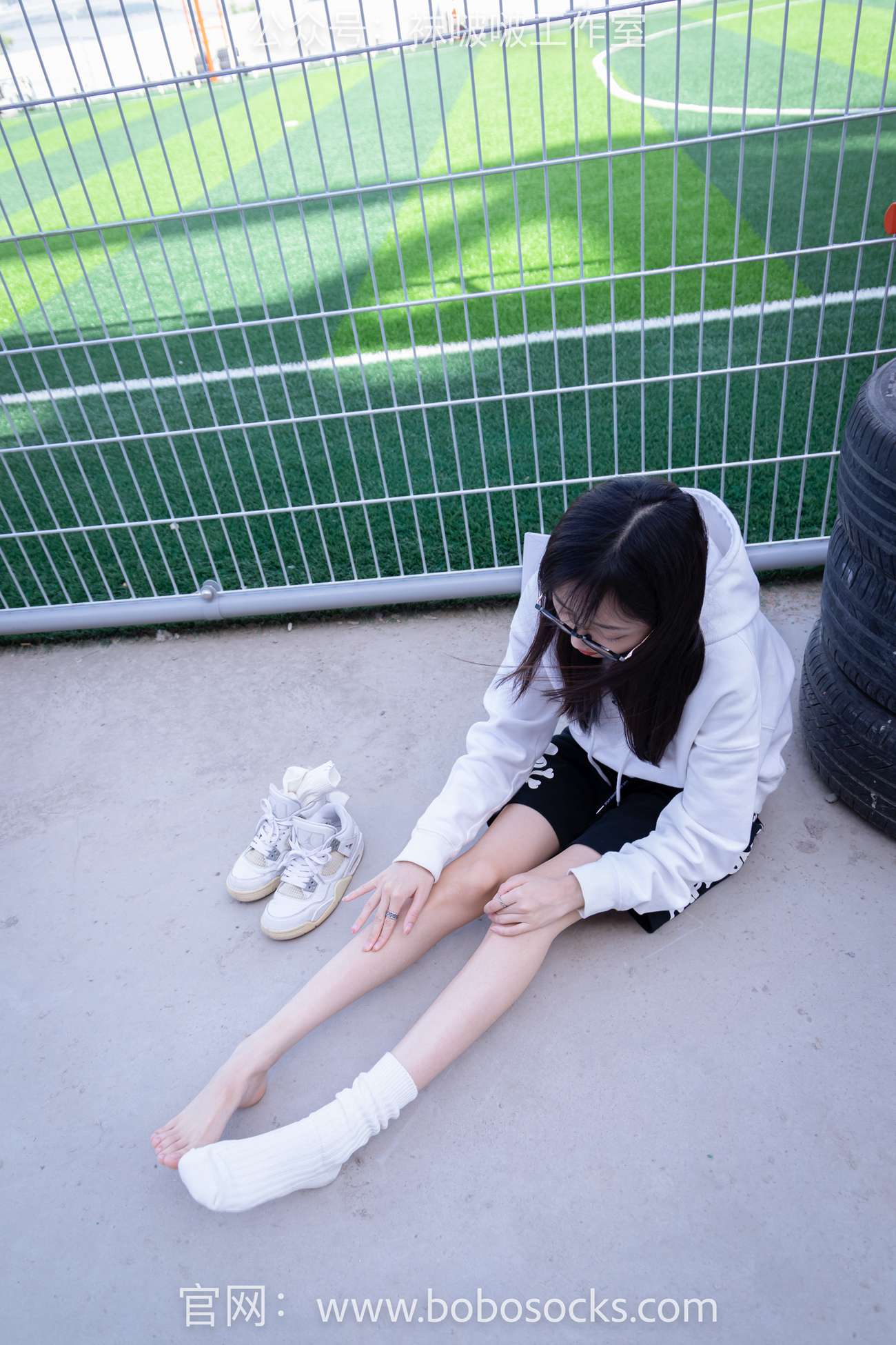 图片[90]-[BoBoSocks袜啵啵]NO.103 稚予-AJ篮球鞋、白棉袜、裸足[134P] – 速更版-美库