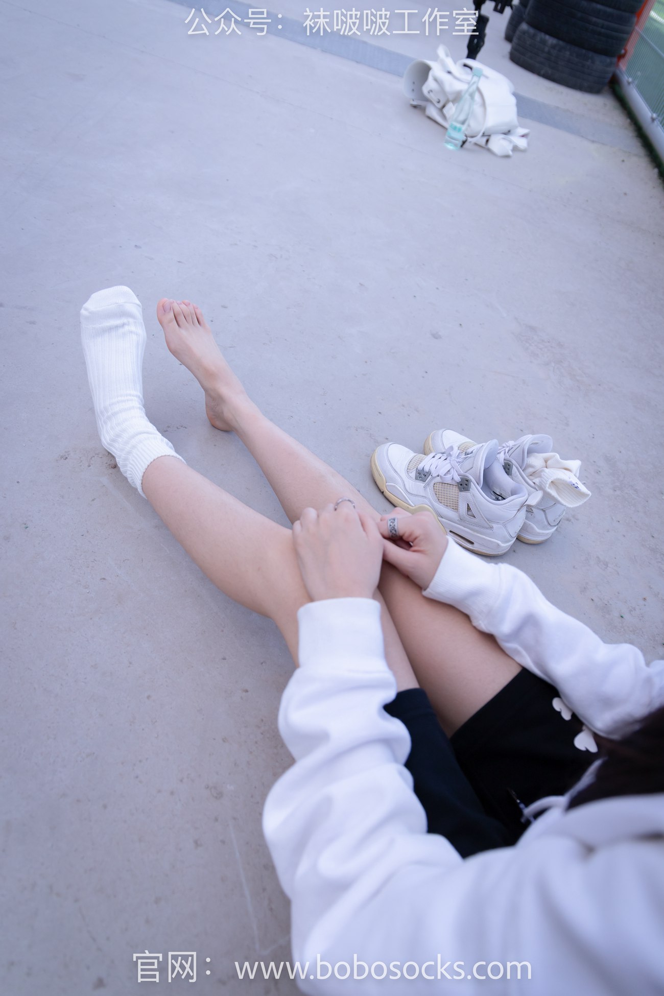 图片[92]-[BoBoSocks袜啵啵]NO.103 稚予-AJ篮球鞋、白棉袜、裸足[134P] – 速更版-美库