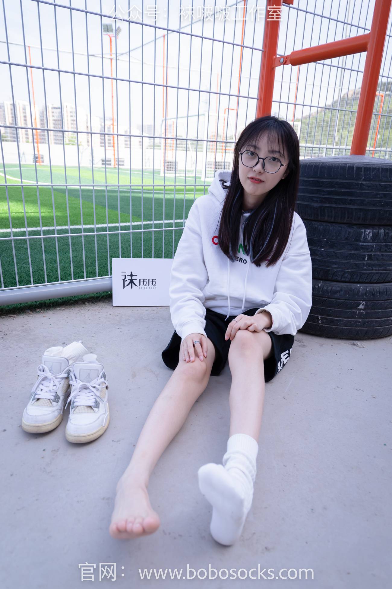 图片[95]-[BoBoSocks袜啵啵]NO.103 稚予-AJ篮球鞋、白棉袜、裸足[134P] – 速更版-美库